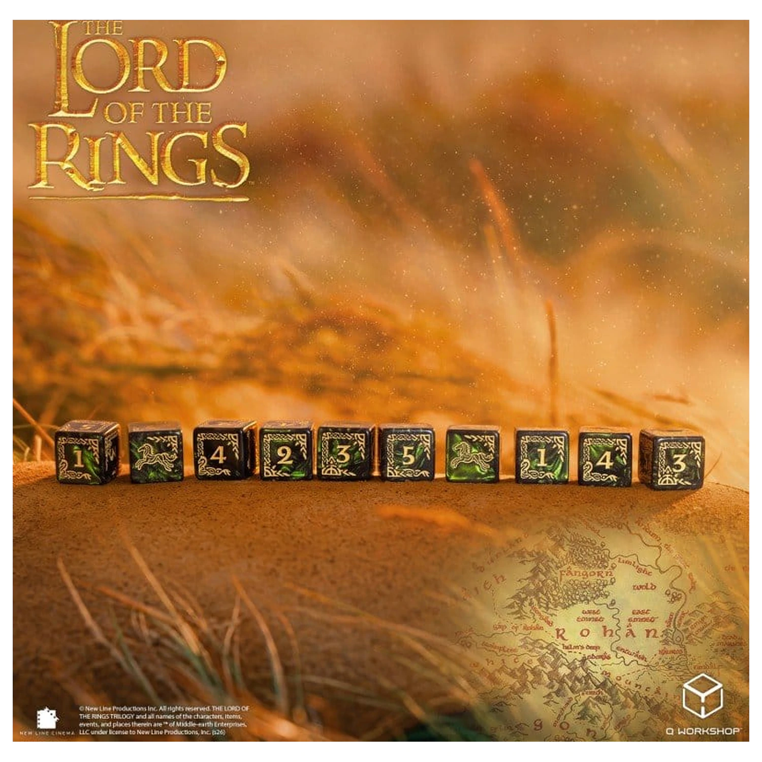 The Lord of the Rings: Set od 10 D6 Kockica Rohan fotografija proizvoda