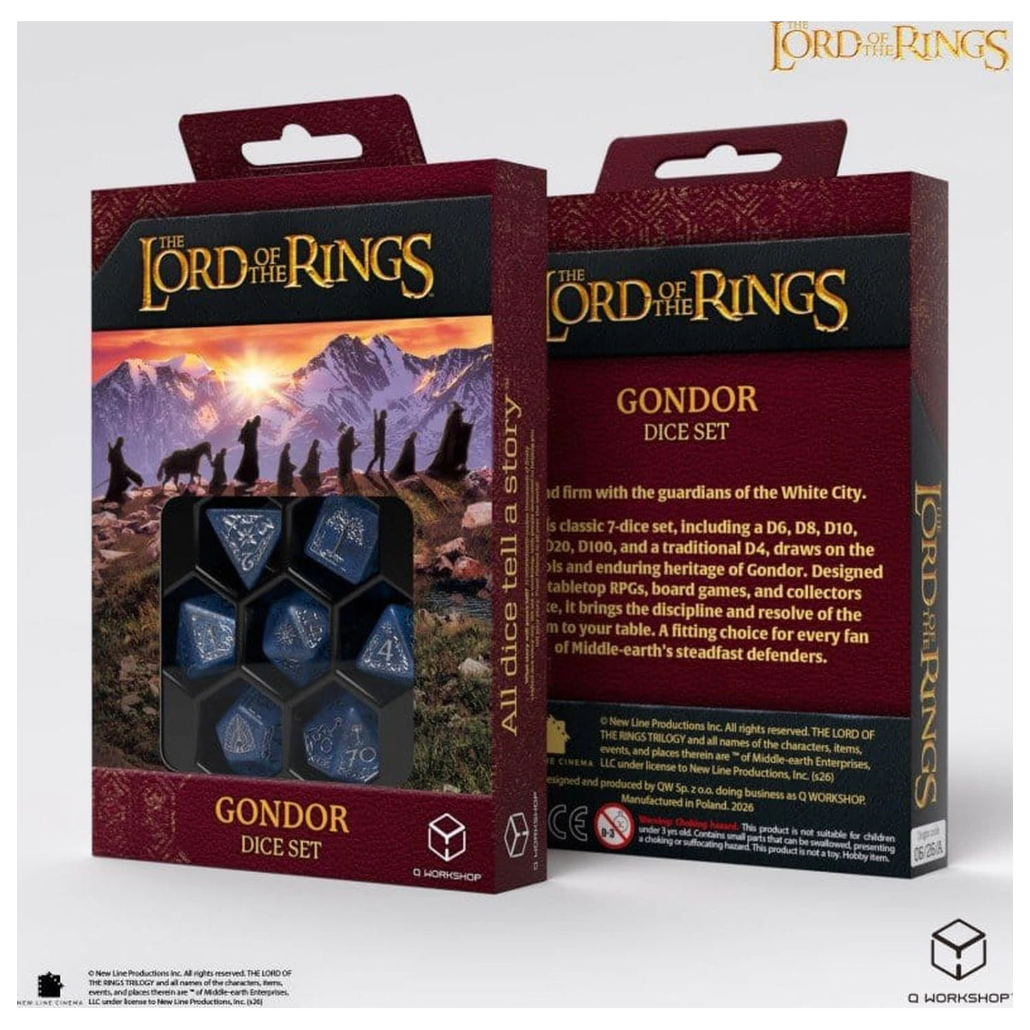 The Lord of the Rings Set kocki od 7 Gondor fotografija proizvoda