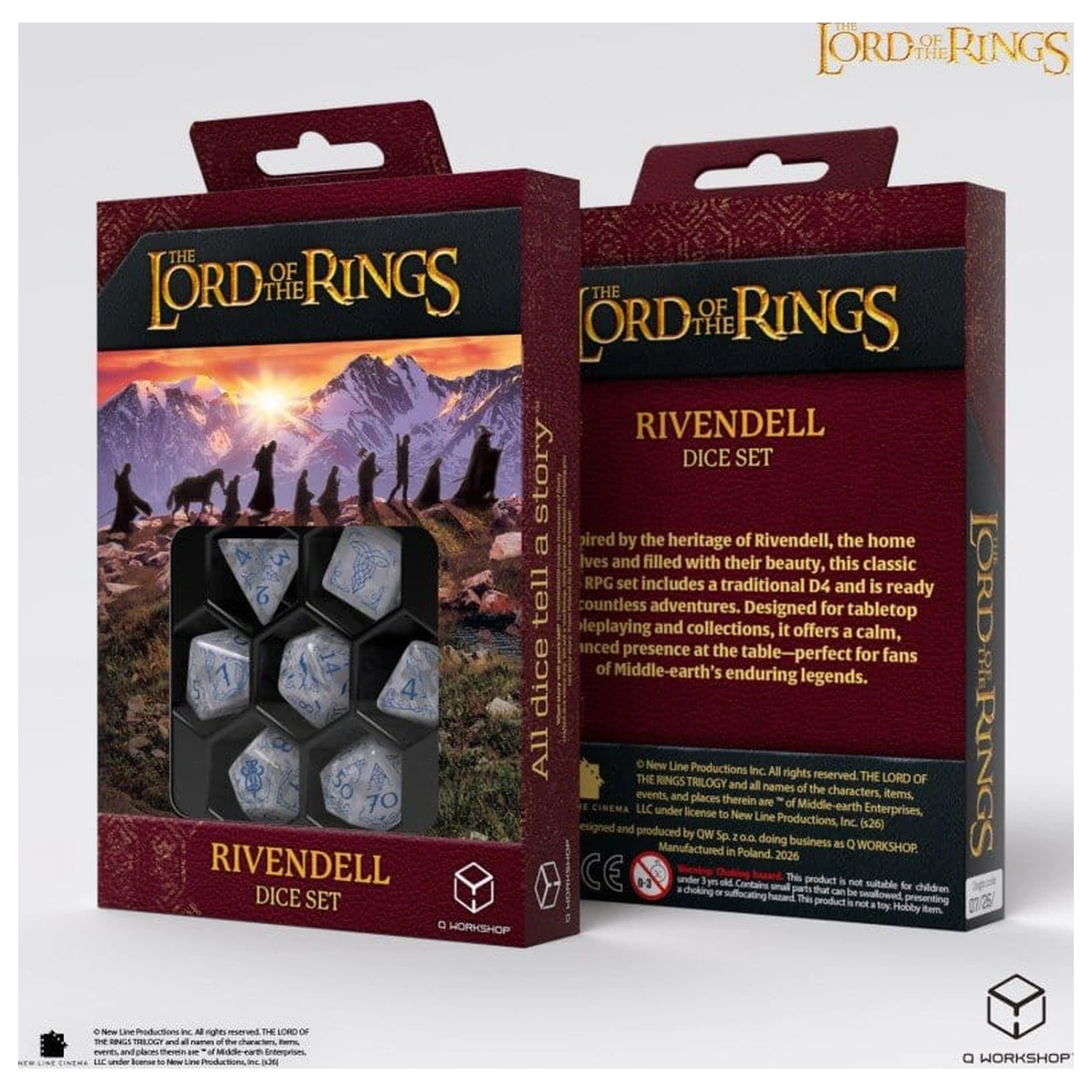 The Lord of the Rings Set od 7 kocki Rivendell (Stone) fotografija proizvoda