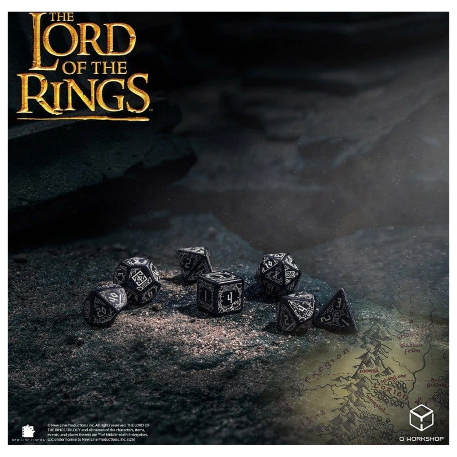 The Lord of the Rings Set kocki od 7 Moria (Glow in the Dark) fotografija proizvoda