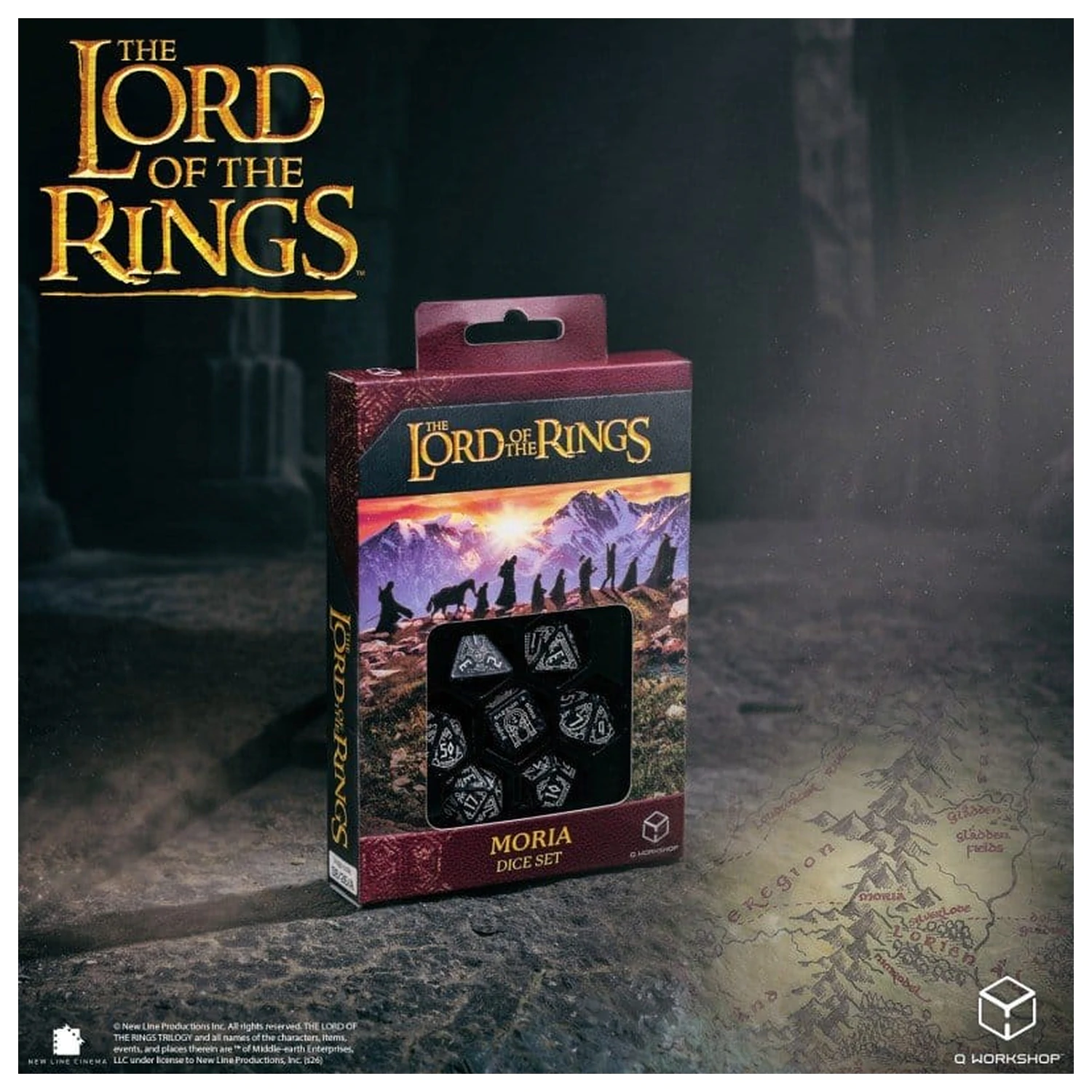 The Lord of the Rings Set kocki od 7 Moria (Glow in the Dark) fotografija proizvoda