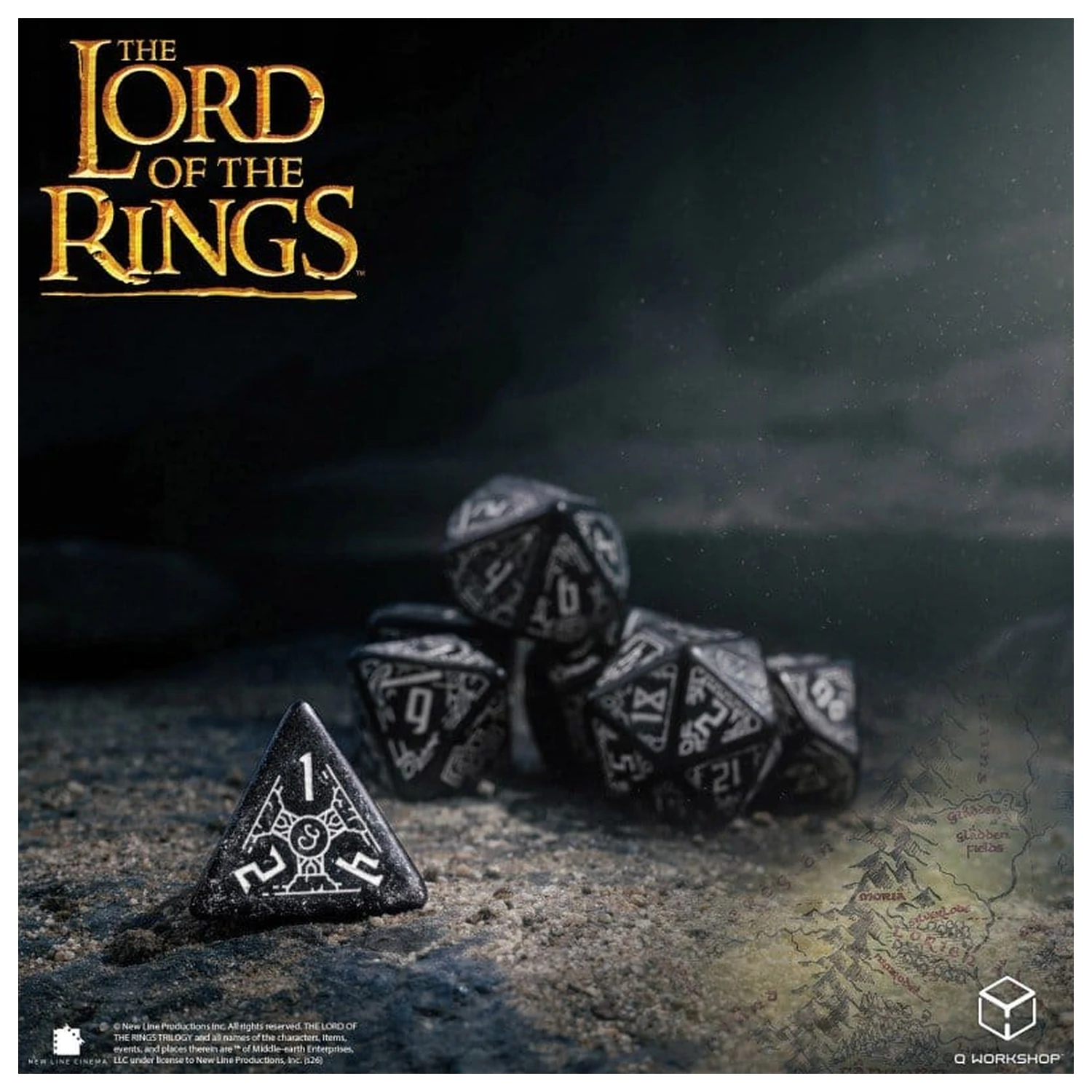 The Lord of the Rings Set kocki od 7 Moria (Glow in the Dark) fotografija proizvoda