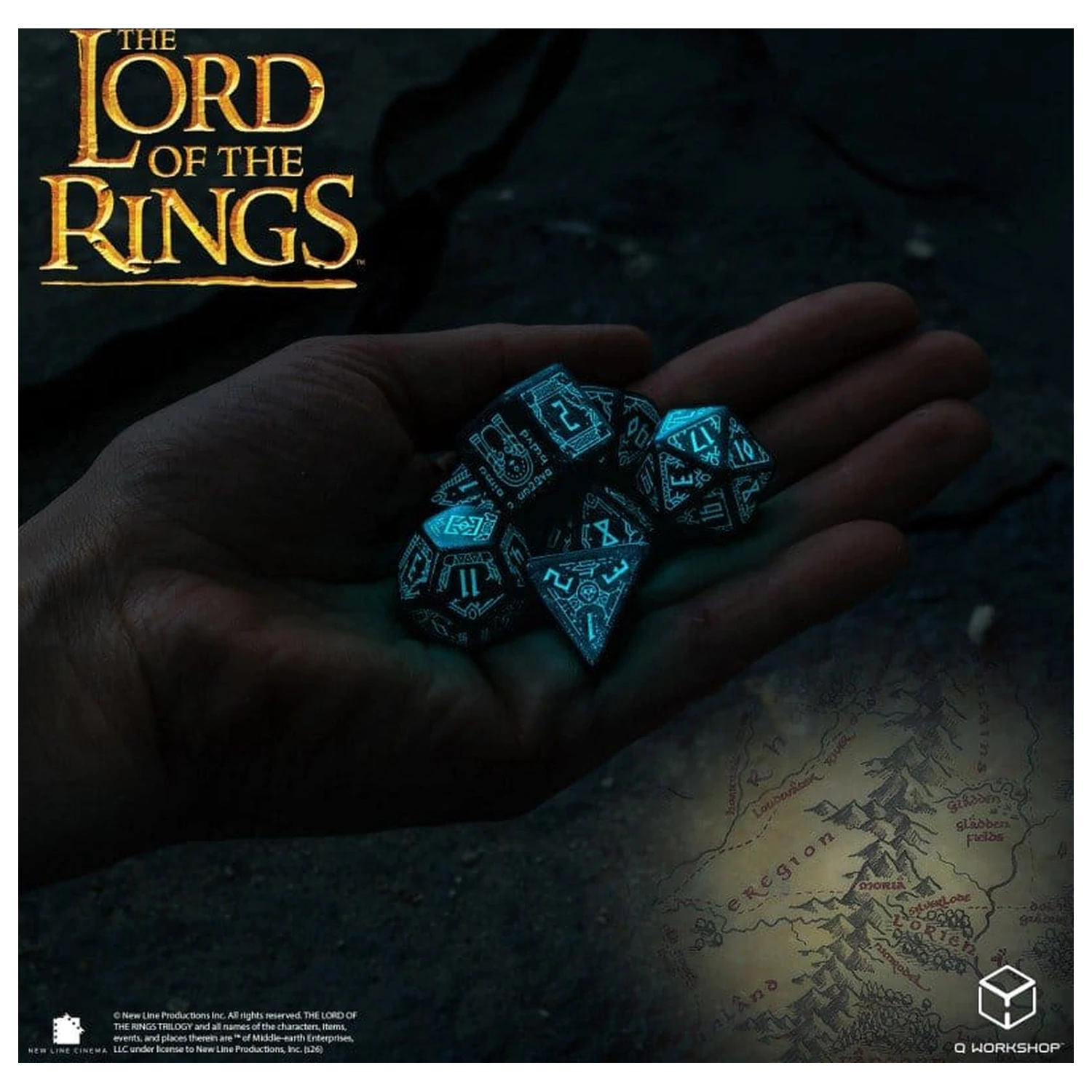The Lord of the Rings Set kocki od 7 Moria (Glow in the Dark) fotografija proizvoda