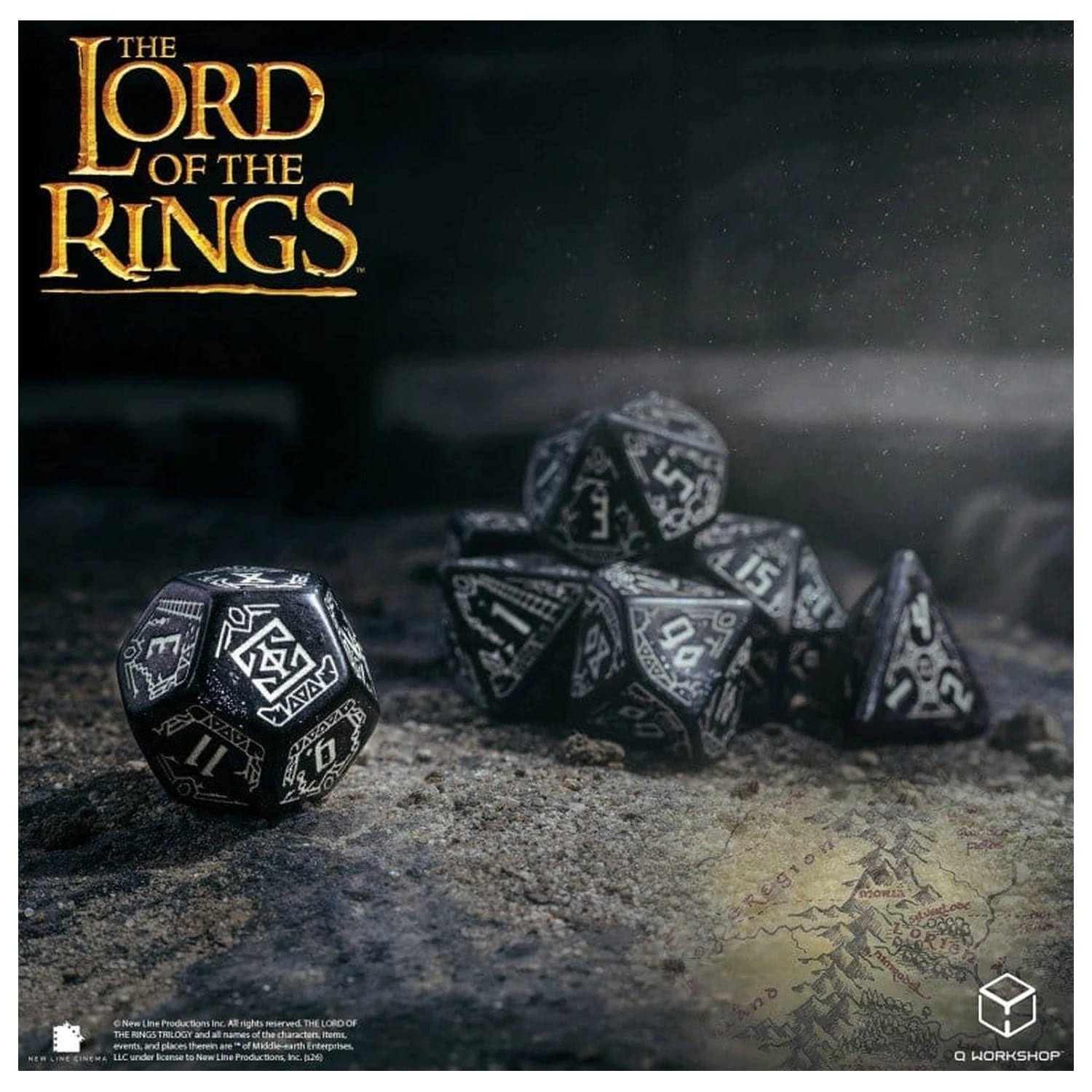 The Lord of the Rings Set kocki od 7 Moria (Glow in the Dark) fotografija proizvoda