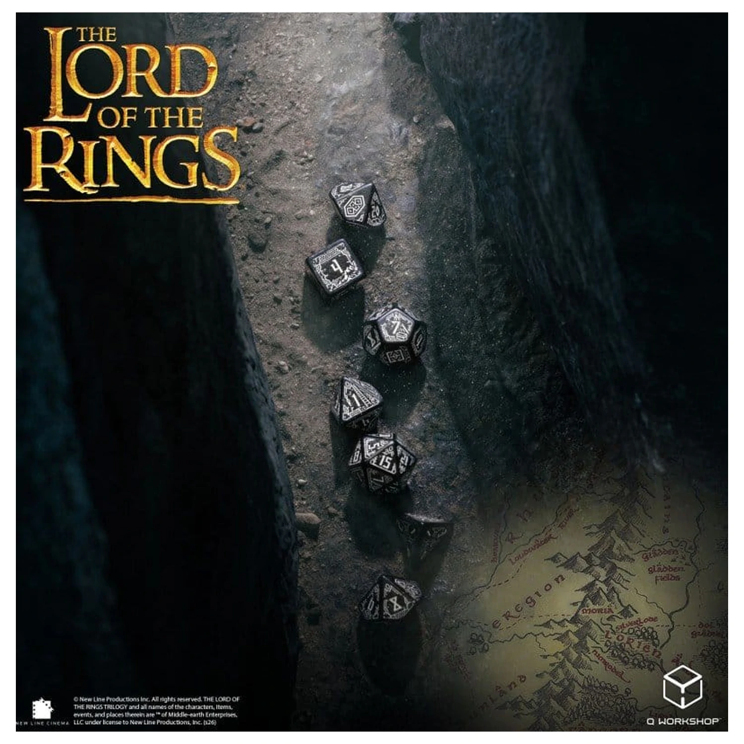 The Lord of the Rings Set kocki od 7 Moria (Glow in the Dark) fotografija proizvoda