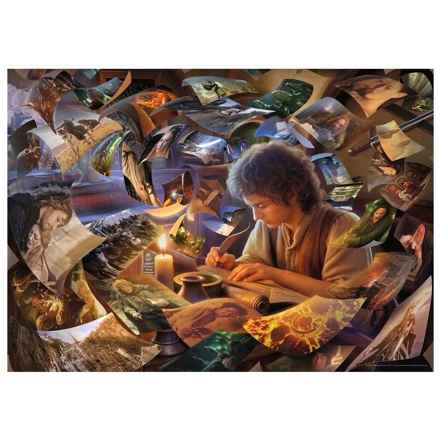 The Lord of the Rings Jigsaw Puzzle Frodo's Journey (1000 komada) fotografija proizvoda