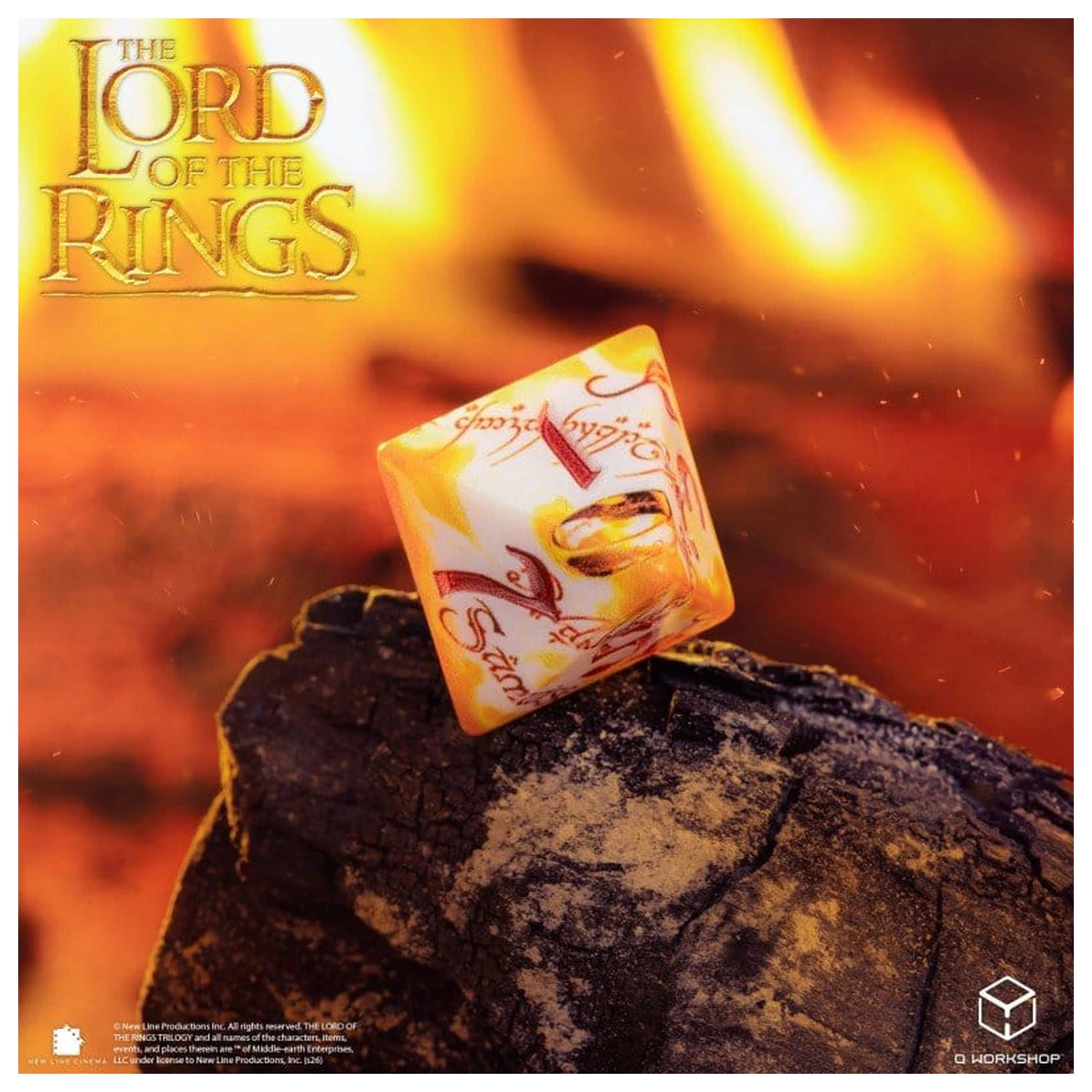 The Lord of the Rings Full Art Set od 7 kockica Ring-bearers (Whitefire Radiance) fotografija proizvoda