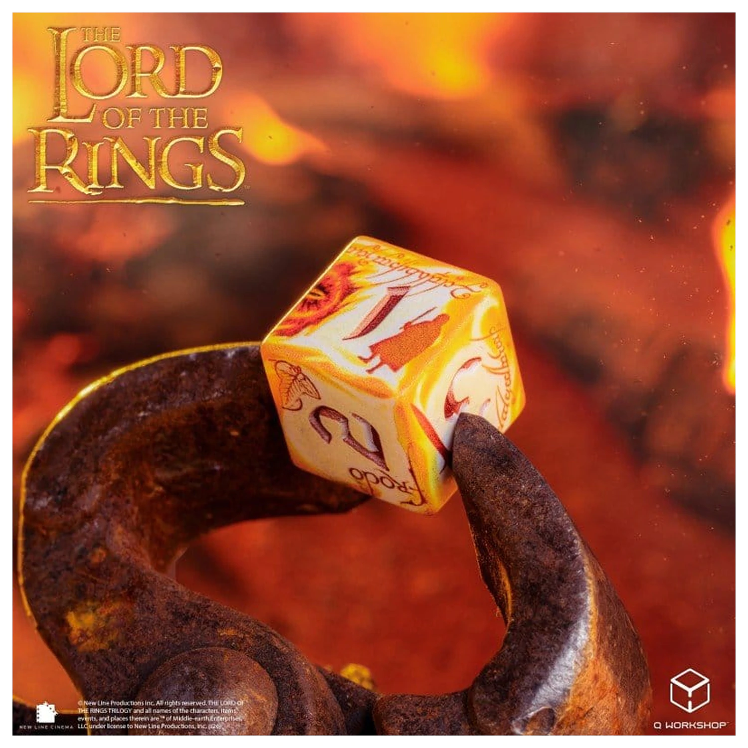 The Lord of the Rings Full Art Set od 7 kockica Ring-bearers (Whitefire Radiance) fotografija proizvoda