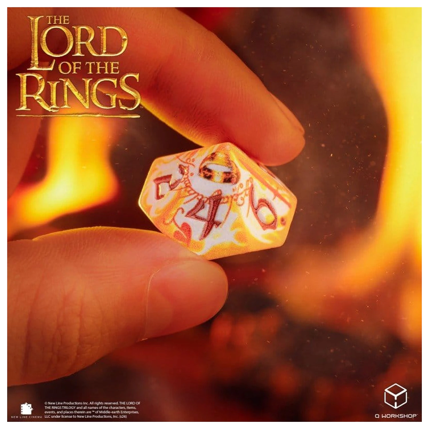 The Lord of the Rings Full Art Set od 7 kockica Ring-bearers (Whitefire Radiance) fotografija proizvoda