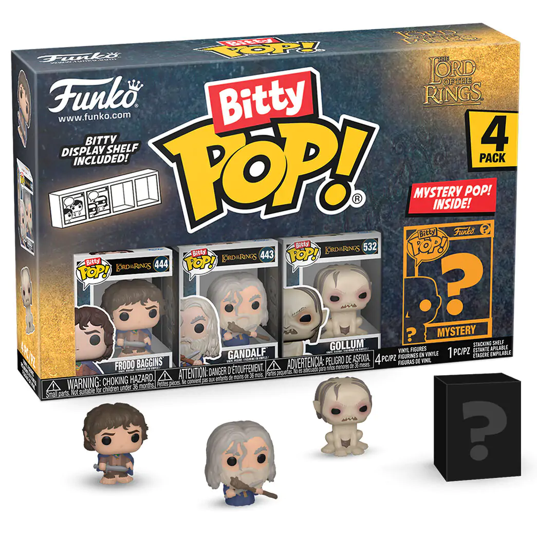 Blister 4 figure Bitty Funko POP The Lord of the Rings Frodo fotografija proizvoda