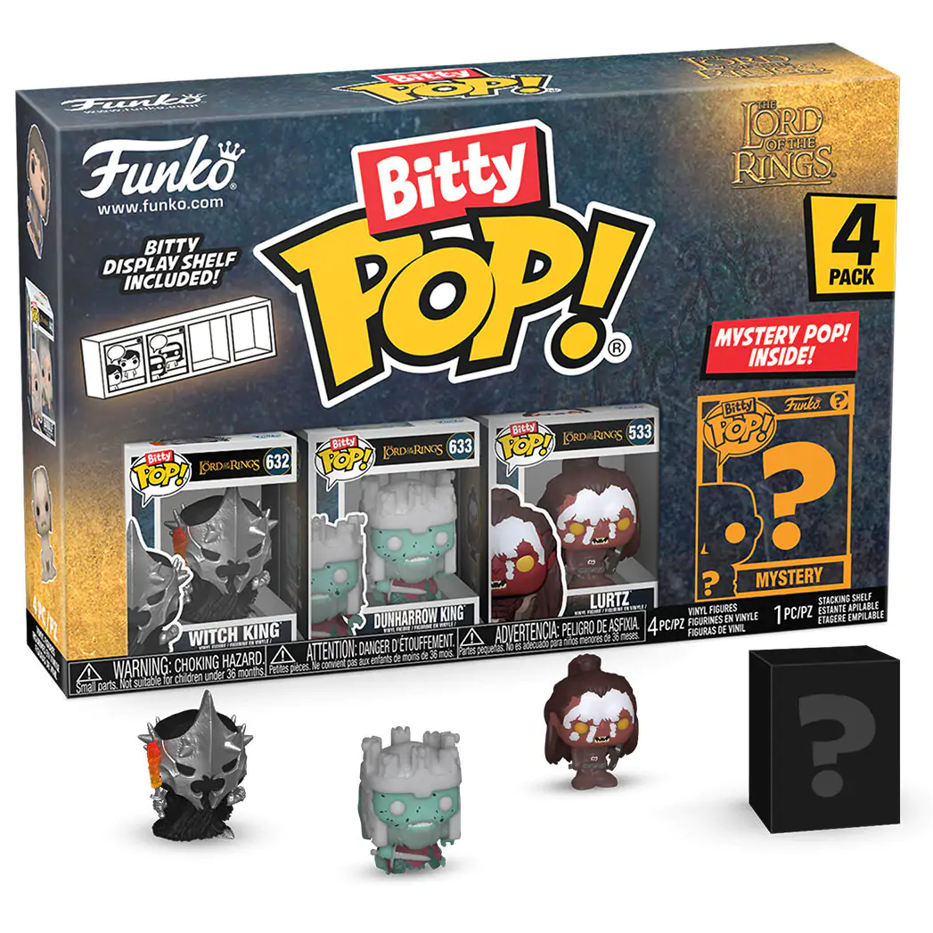 Blister pakiranje 4 figure Bitty Funko POP Gospodar prstenova Kralj vještica fotografija proizvoda