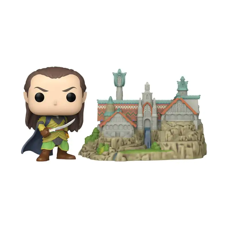 The Lord of the Rings Funko POP! Town Vinil Figura Elrond & Rivendell 9 cm fotografija proizvoda