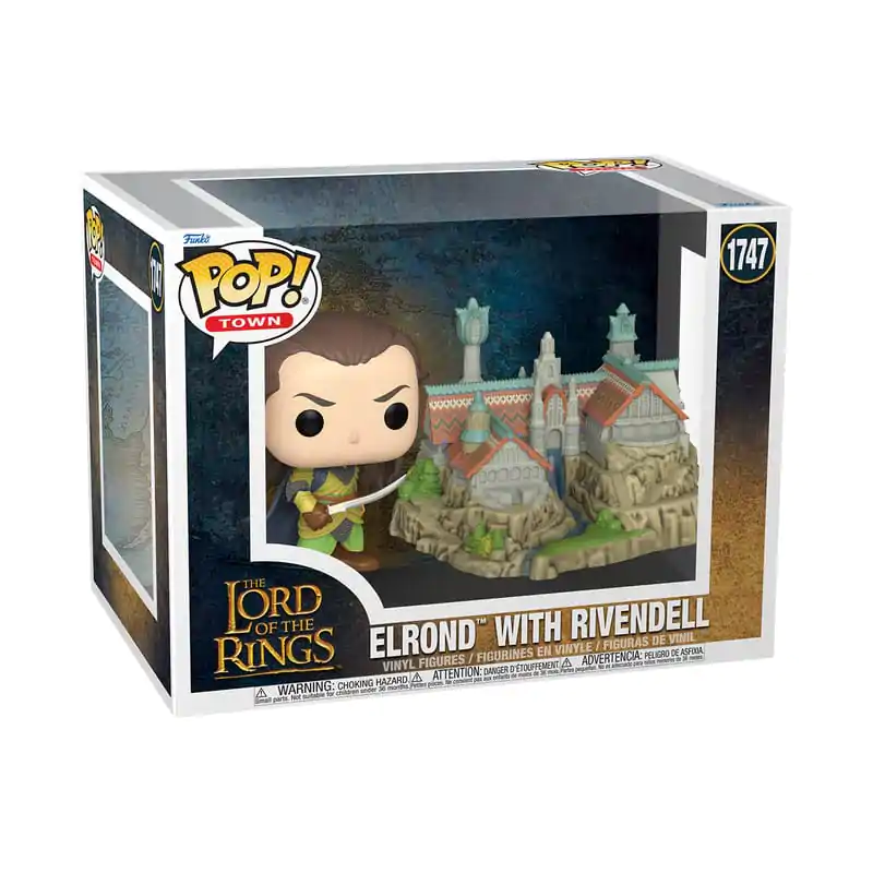 The Lord of the Rings Funko POP! Town Vinil Figura Elrond & Rivendell 9 cm fotografija proizvoda