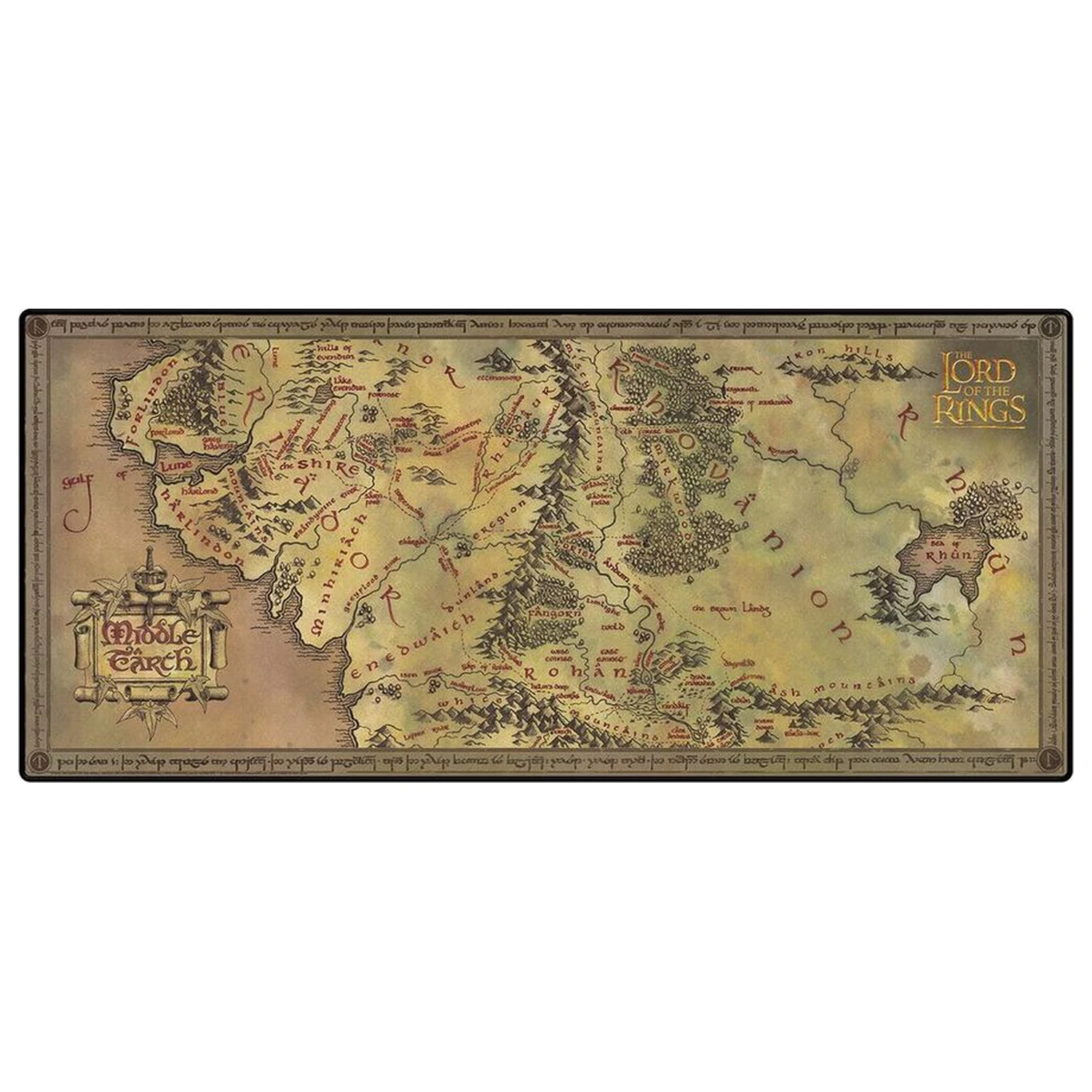 The Lord of the Rings Map gaming podloga za stol fotografija proizvoda