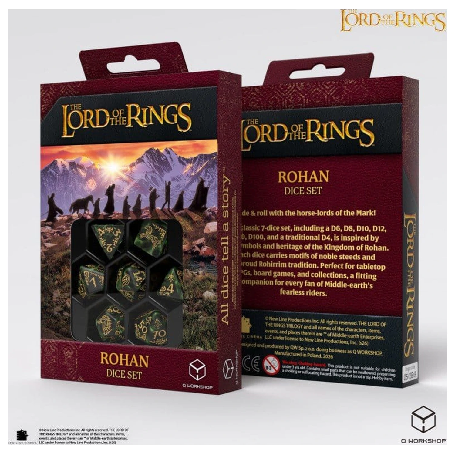 The Lord of the Rings Set od 7 Rohan kockica fotografija proizvoda