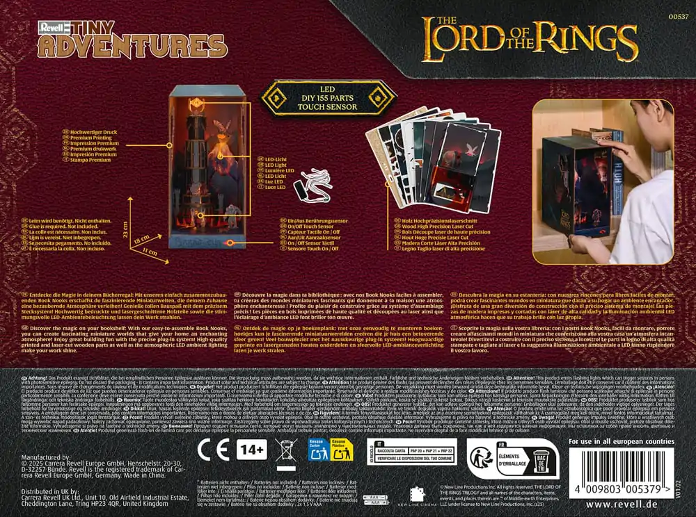 The Lord of the Rings Knjiga Male Avanture kutak knjige Mini Diorama Barad-Dûr 23 cm fotografija proizvoda