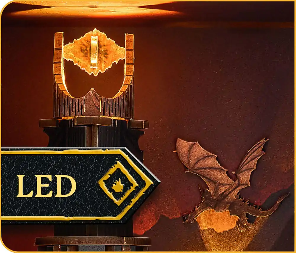 The Lord of the Rings Knjiga Male Avanture kutak knjige Mini Diorama Barad-Dûr 23 cm fotografija proizvoda