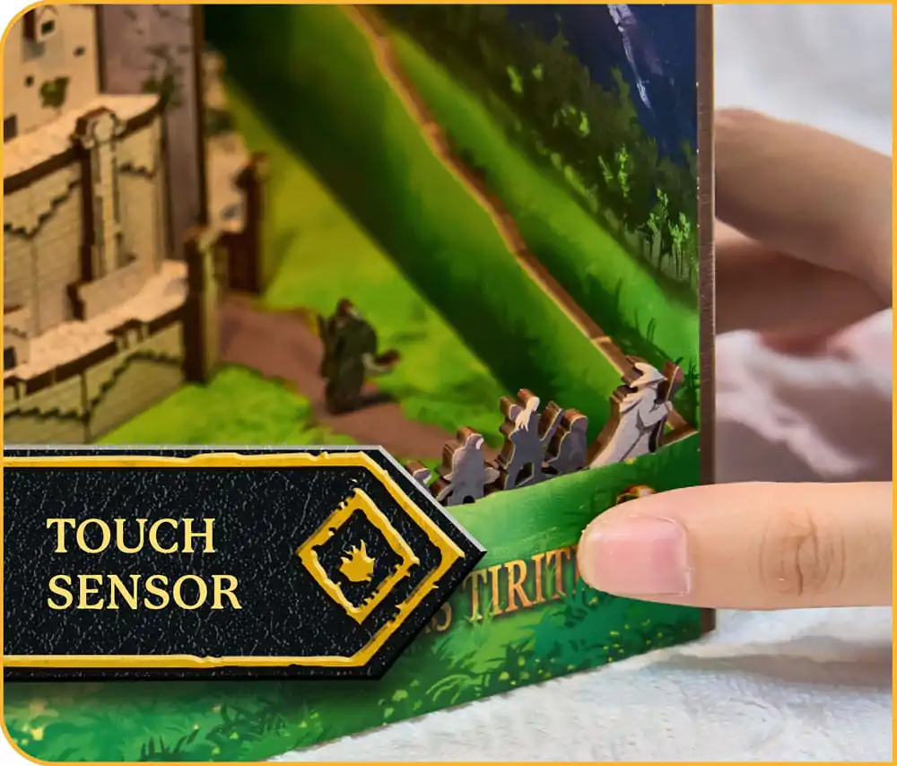 The Lord of the Rings Tiny Adventures Book Nook Mini Diorama Minas Tirith 23 cm fotografija proizvoda