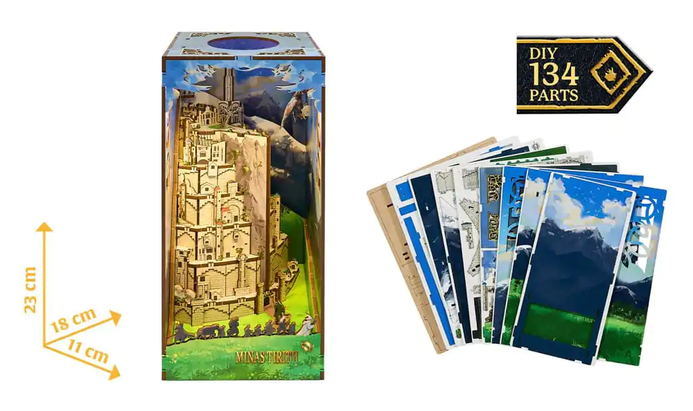 The Lord of the Rings Tiny Adventures Book Nook Mini Diorama Minas Tirith 23 cm fotografija proizvoda