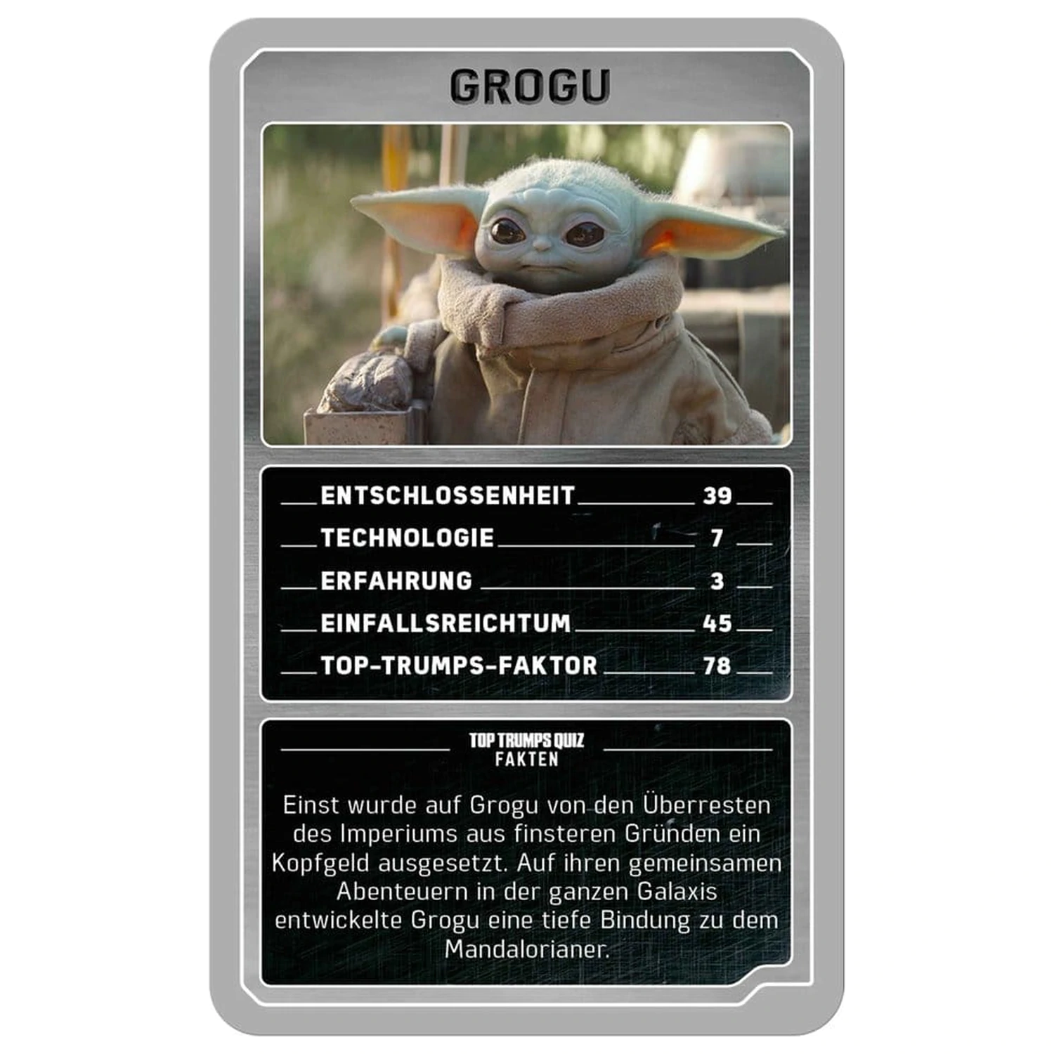The Mandalorian and Grogu Card Game Top Trumps Collectables *German Version* fotografija proizvoda