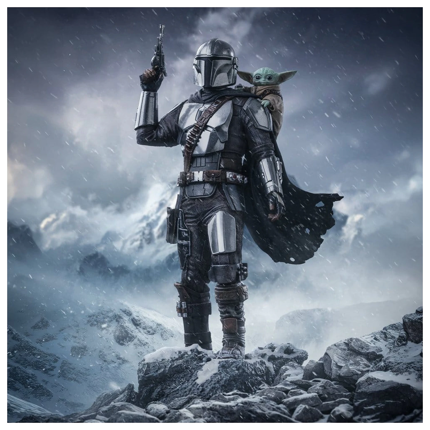 The Mandalorian & Grogu Art Scale statua 1/10 The Mandalorian and Grogu 25 cm fotografija proizvoda