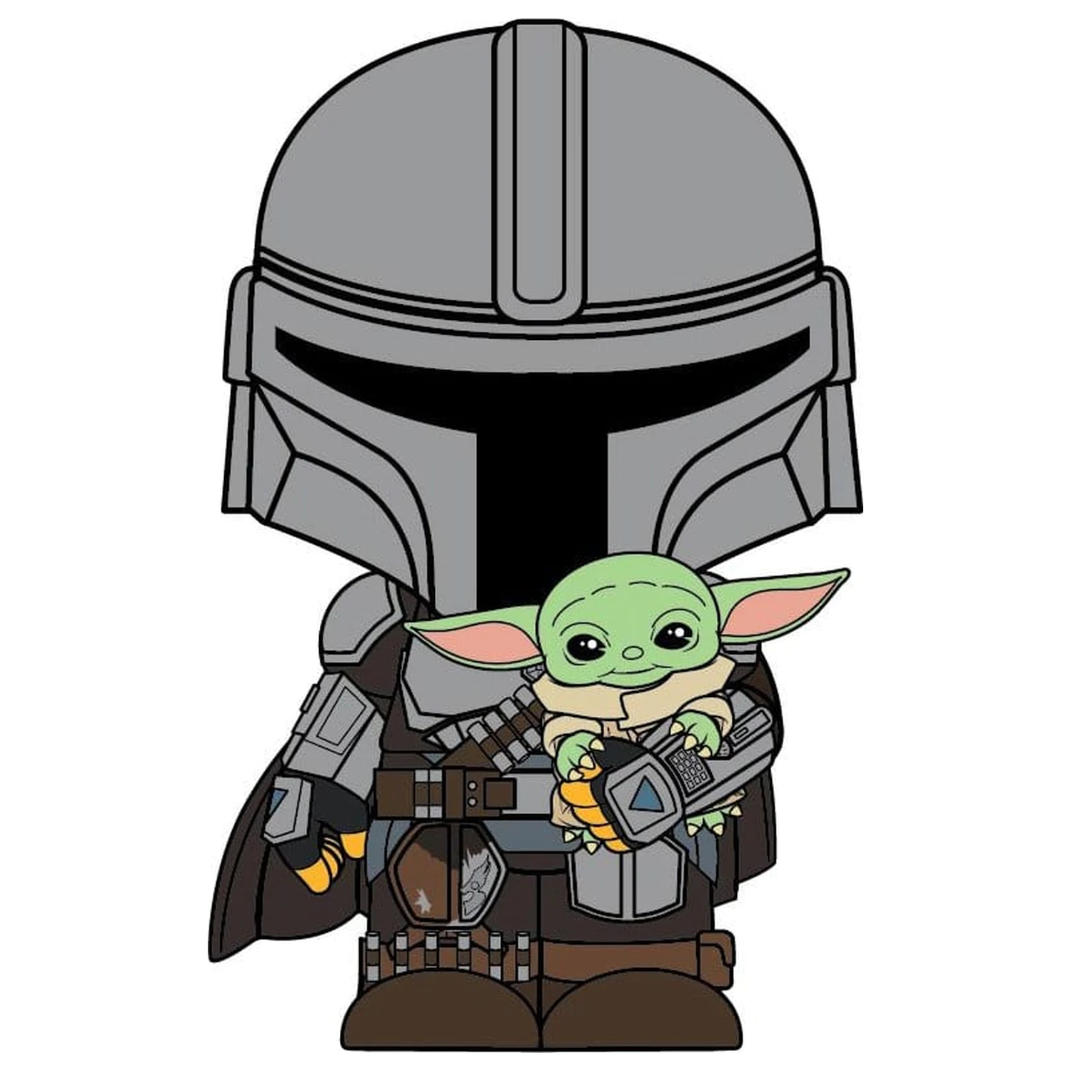 The Mandalorian 3D pjenasti magnet The Mandalorian i Grogu fotografija proizvoda