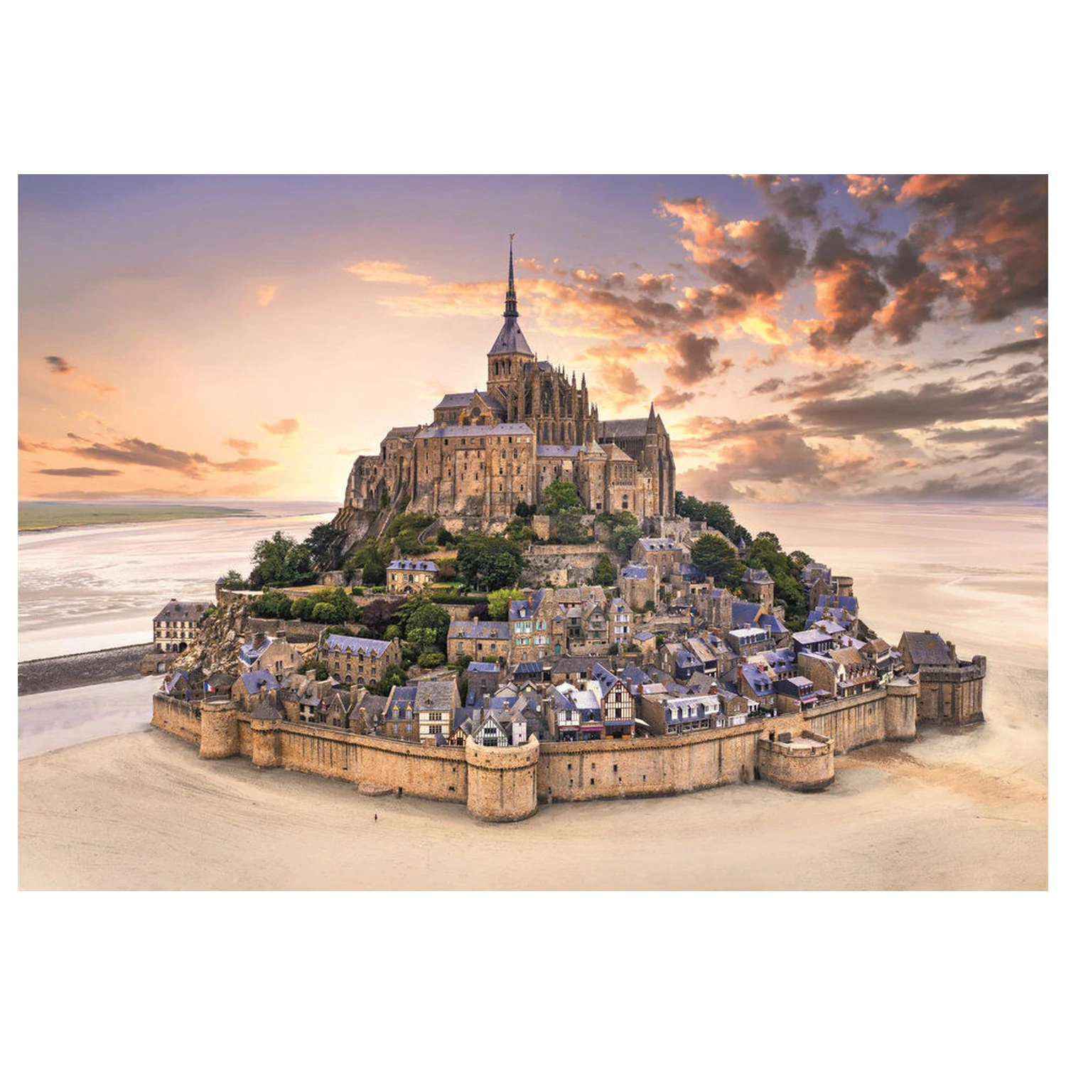 The Mont Saint-Michel Risin puzzle 1500 komada fotografija proizvoda
