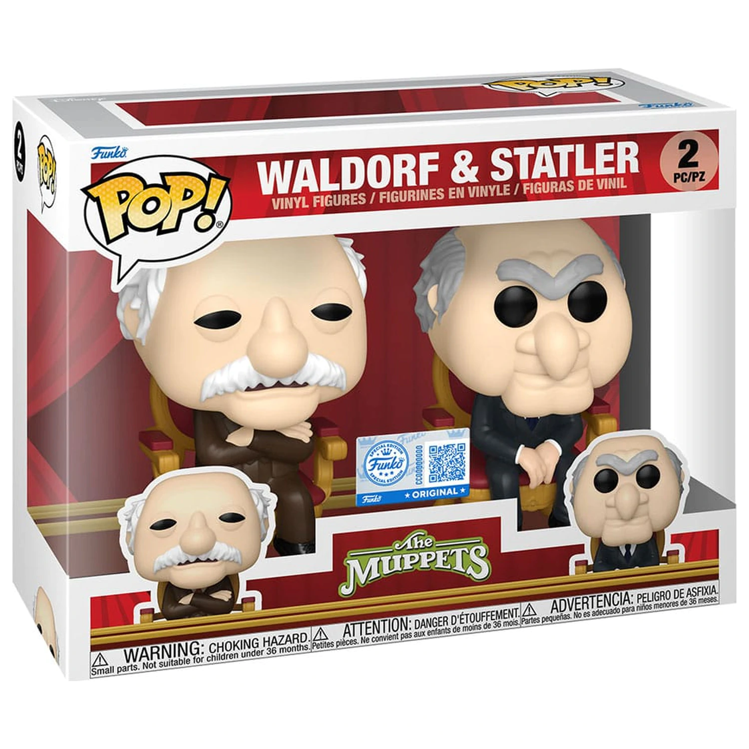 The Muppets Funko POP! Television Vinilne figure 2-paket Waldorf & Statler 9 cm fotografija proizvoda