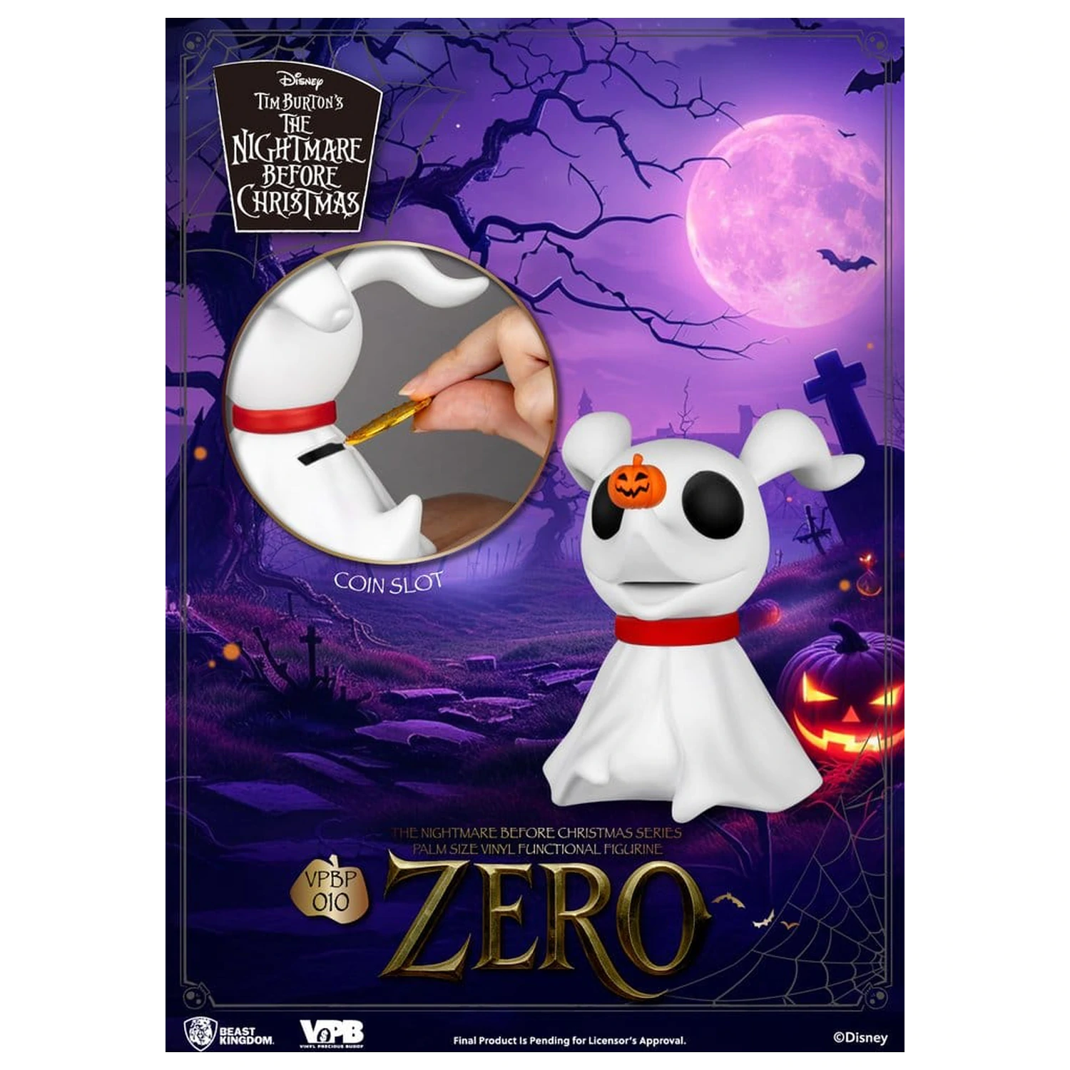 The Nightmare Before Christmas Figura za dlan Kasica Zero 11 cm fotografija proizvoda