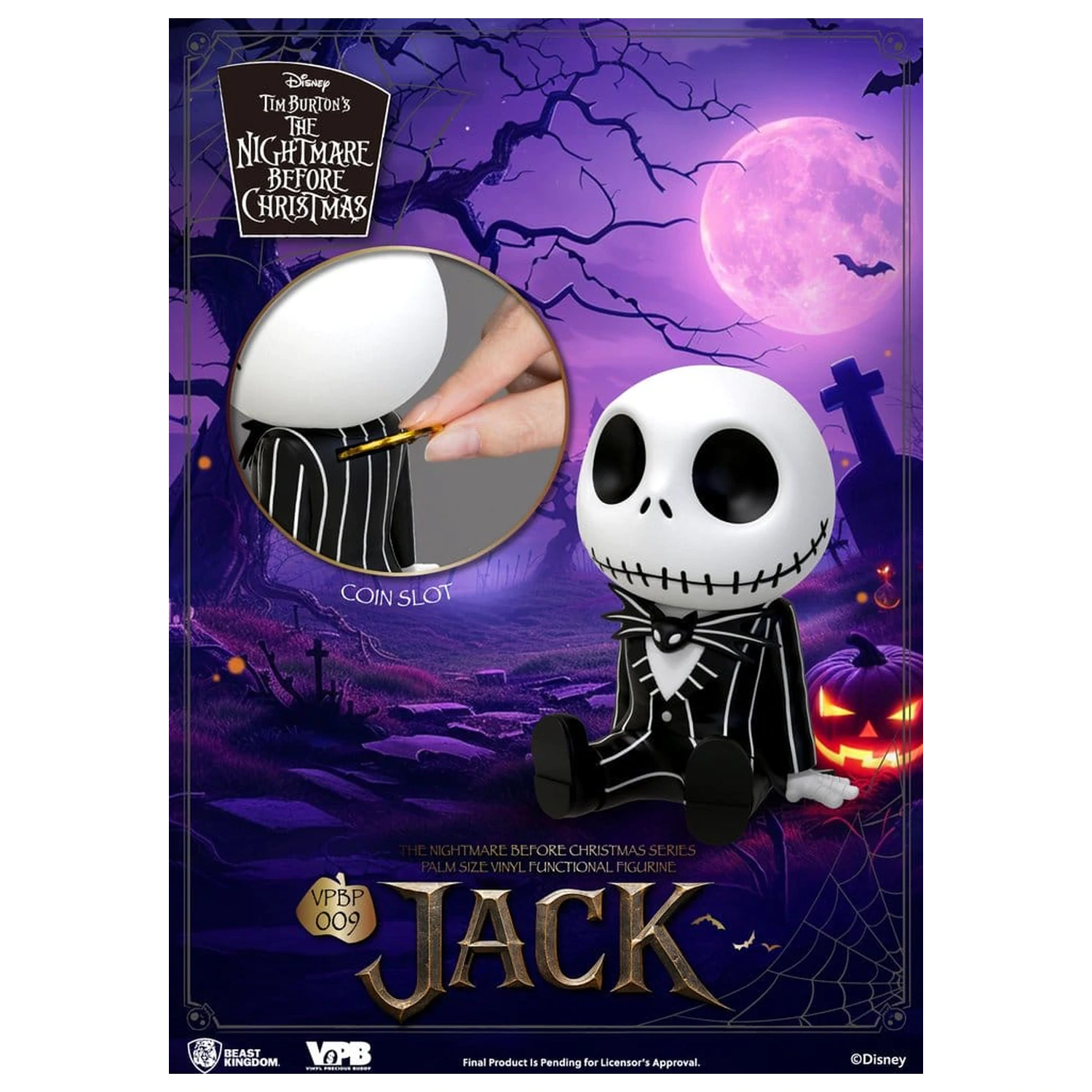 The Nightmare Before Christmas Figura veličine dlana kasica prasica Jack 12 cm fotografija proizvoda