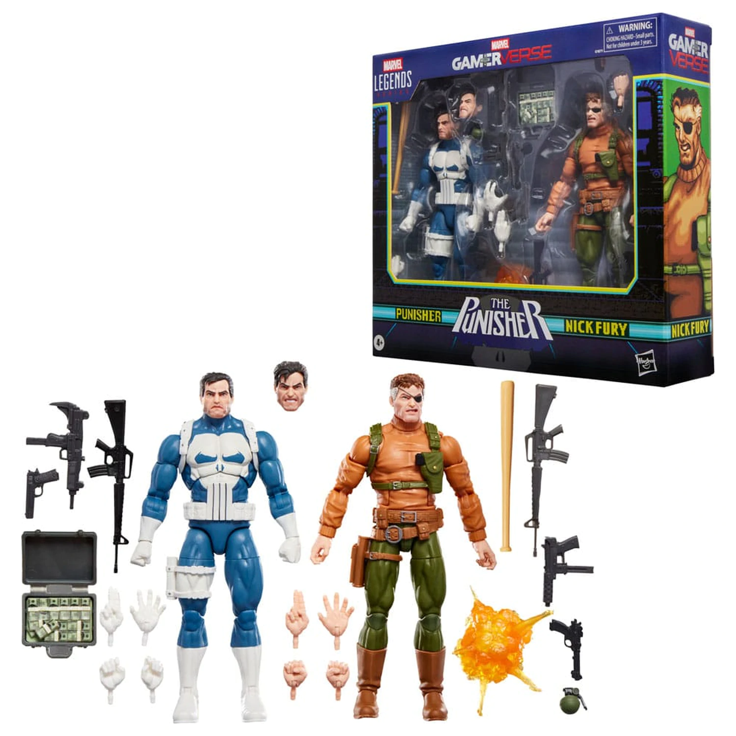 The Punisher Marvel Legends Gamerverse akcija figura 2-Pack Punisher & Nick Fury 15 cm fotografija proizvoda