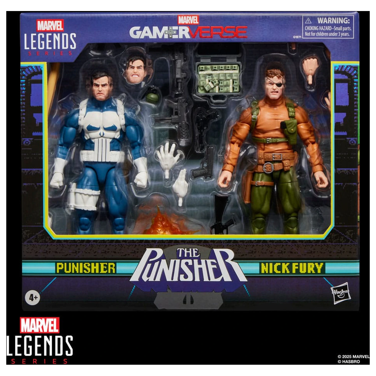 The Punisher Marvel Legends Gamerverse akcija figura 2-Pack Punisher & Nick Fury 15 cm fotografija proizvoda
