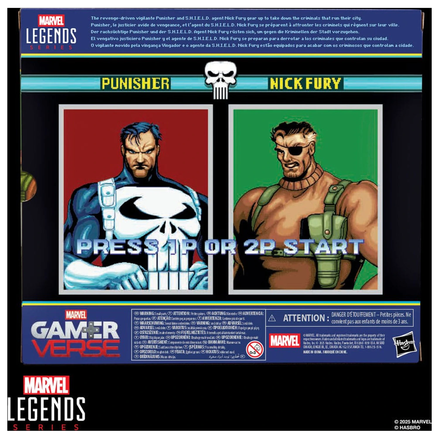 The Punisher Marvel Legends Gamerverse akcija figura 2-Pack Punisher & Nick Fury 15 cm fotografija proizvoda