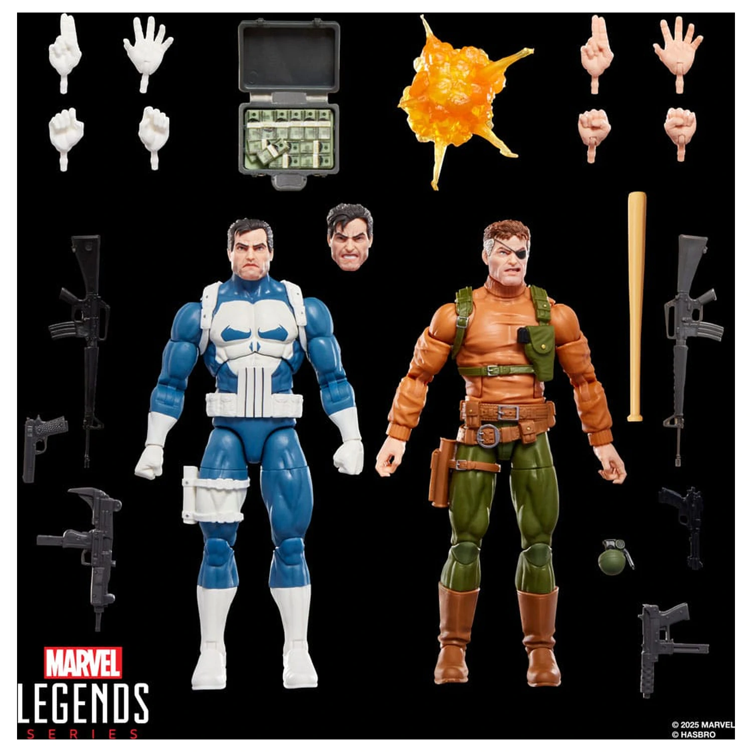 The Punisher Marvel Legends Gamerverse akcija figura 2-Pack Punisher & Nick Fury 15 cm fotografija proizvoda