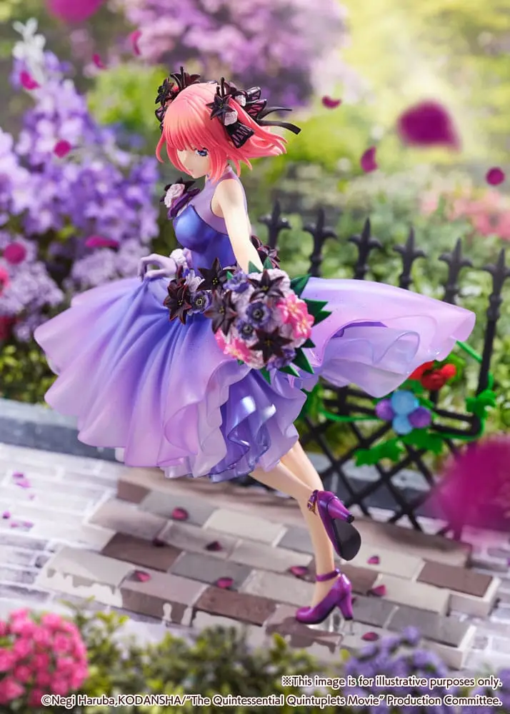 The Quintessential Quintuplets: The Movie PVC Kip 1/7 Nino Nakano Floral Dress Ver. 25 cm fotografija proizvoda