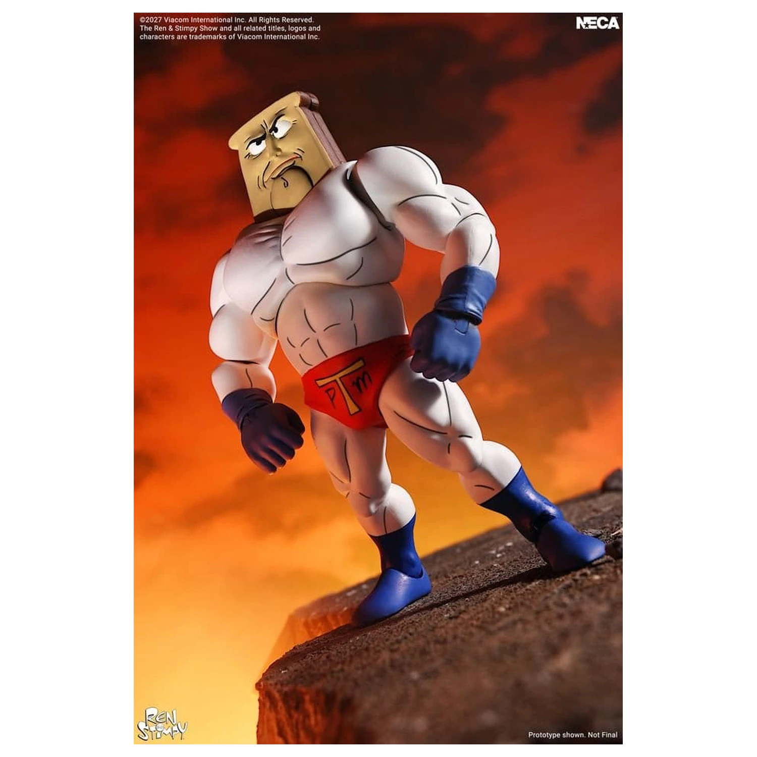 The Ren & Stimpy Show Akcijska figura Ultimate Powdered Toast Man 18 cm fotografija proizvoda