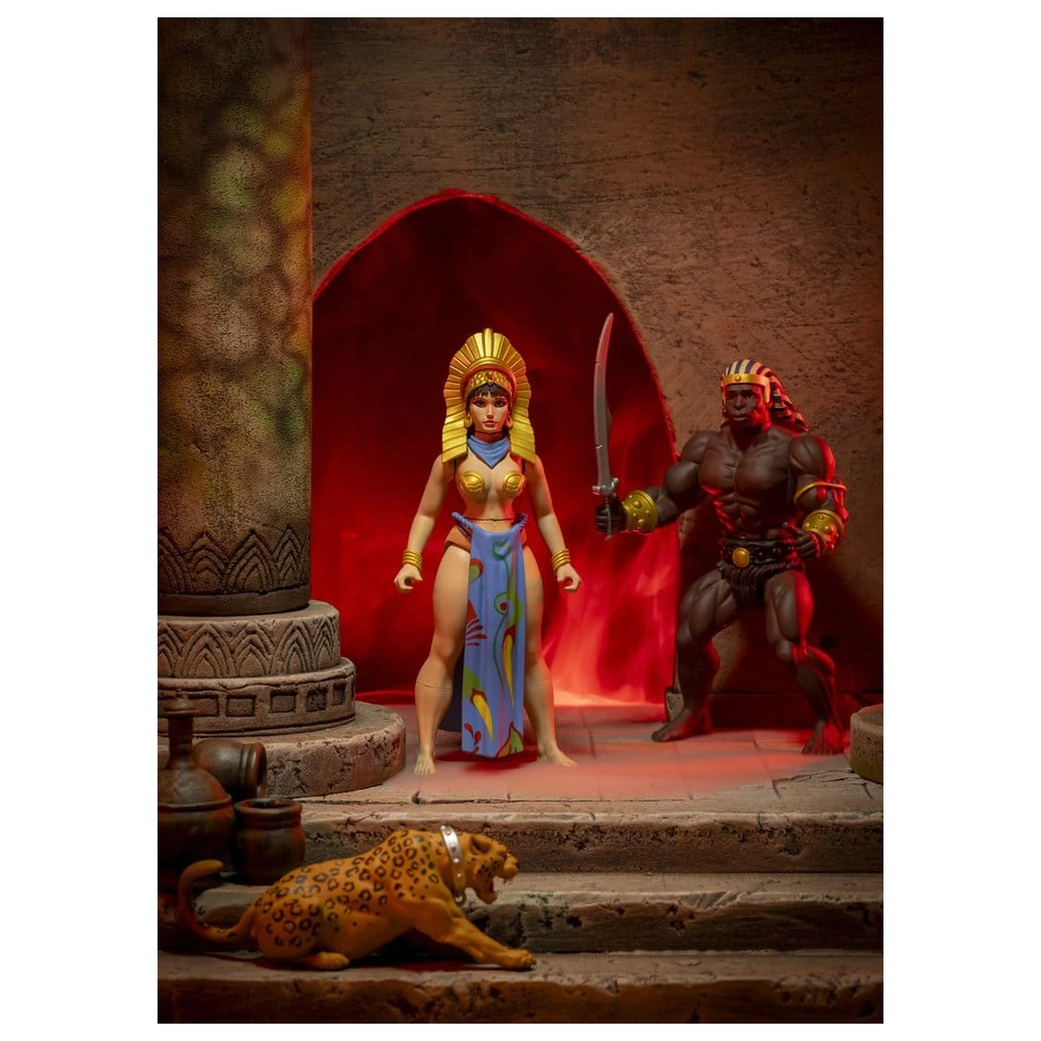 The Savage World of Frazetta akcijska figura set Egyptian Queen & The Guard (Museum Edition) 14 cm fotografija proizvoda