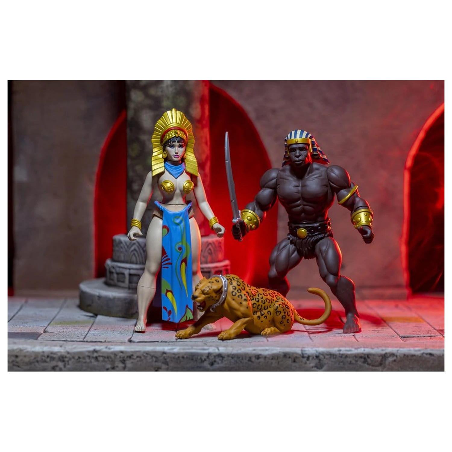 The Savage World of Frazetta akcijska figura set Egyptian Queen & The Guard (Museum Edition) 14 cm fotografija proizvoda