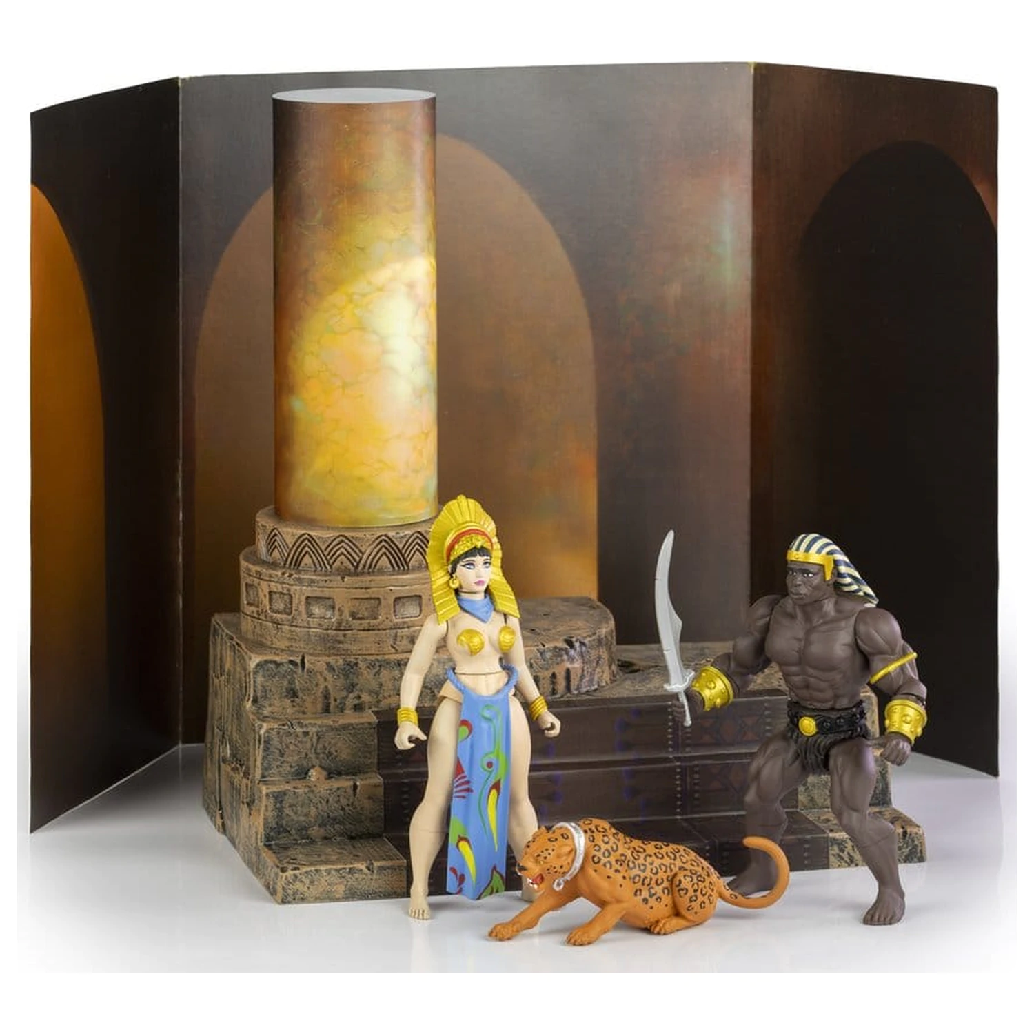 The Savage World of Frazetta akcijska figura set Egyptian Queen & The Guard (Museum Edition) 14 cm fotografija proizvoda