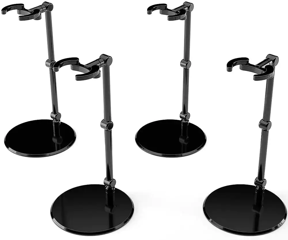 Simple Stand Mini Nendoroid More stalak za mini figure i modele, mini crni, pakiranje od 4 komada fotografija proizvoda