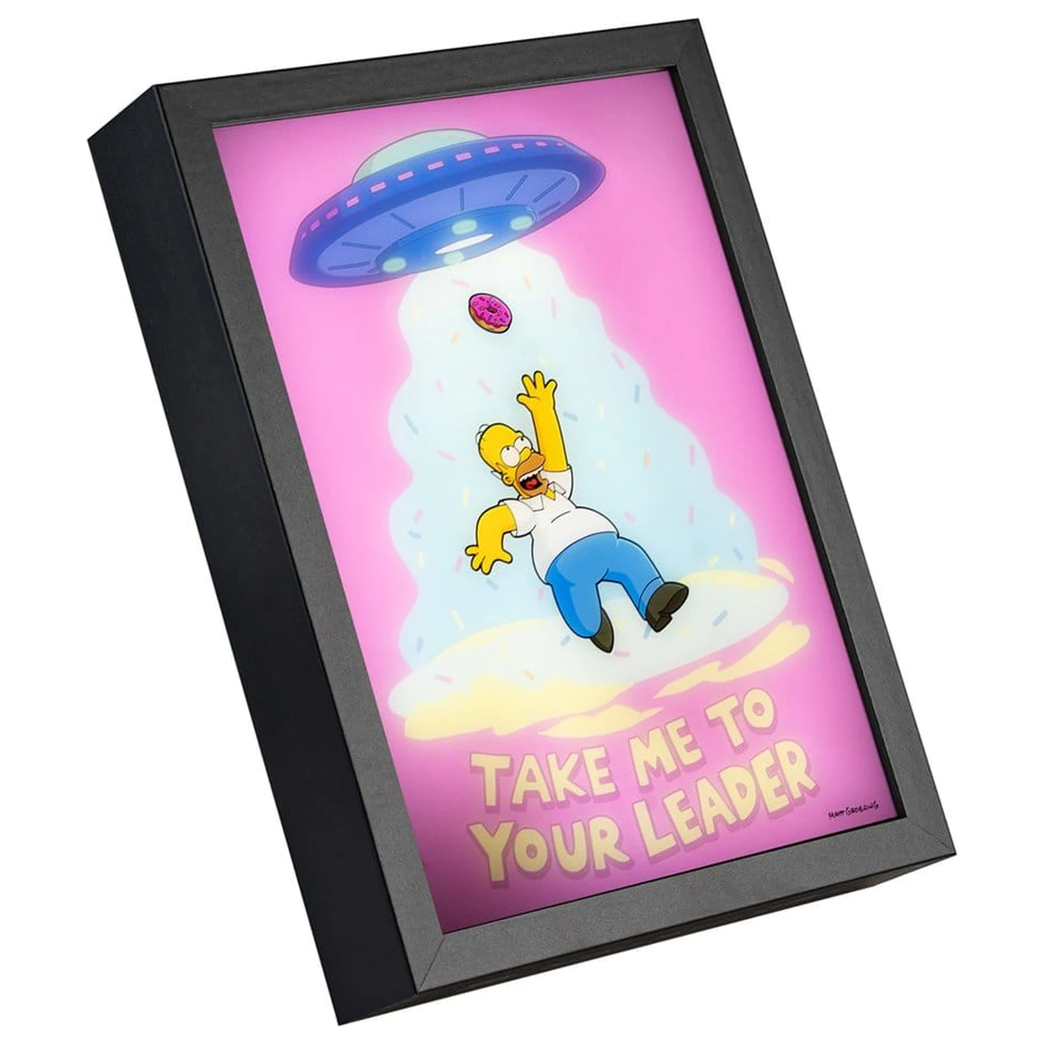 The Simpsons uramljen LED Poster 20 x 28 cm fotografija proizvoda