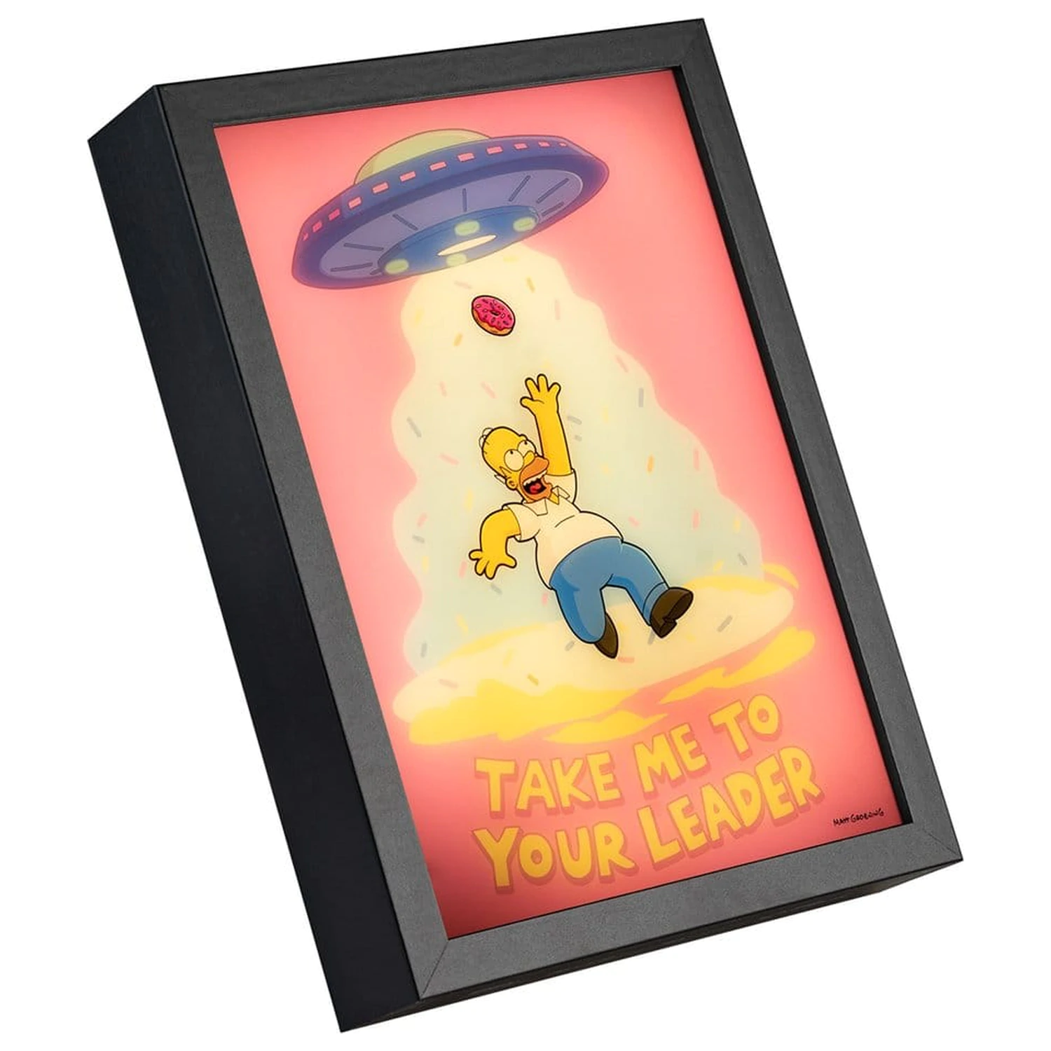 The Simpsons uramljen LED Poster 20 x 28 cm fotografija proizvoda