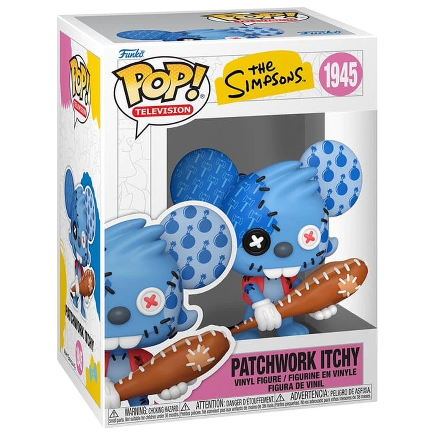 The Simpsons Funko POP! Animation vinilna figura Itchy Patchwork 9 cm fotografija proizvoda