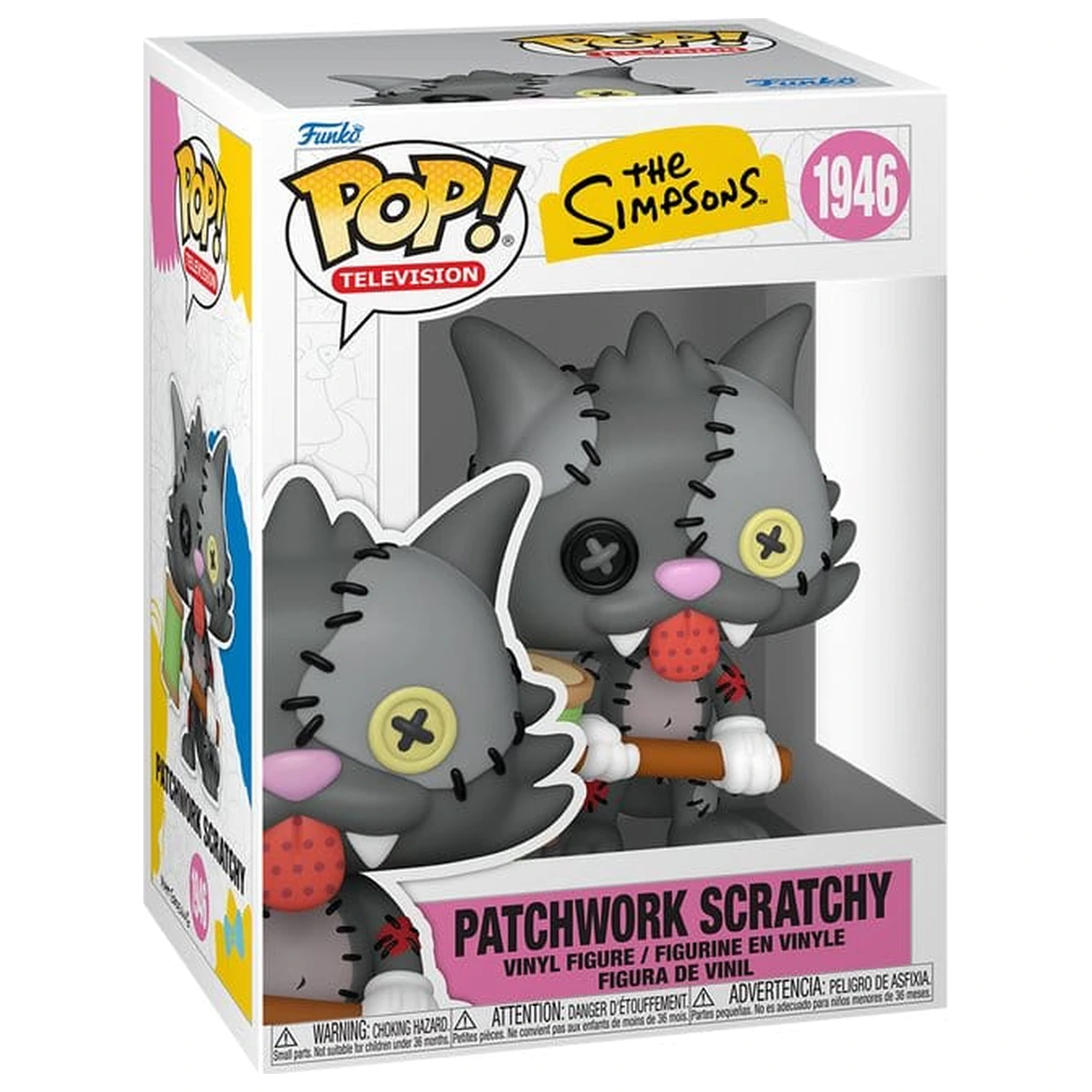 The Simpsons Funko POP! Animation vinilna figura Scratchy Patchwork 9 cm fotografija proizvoda