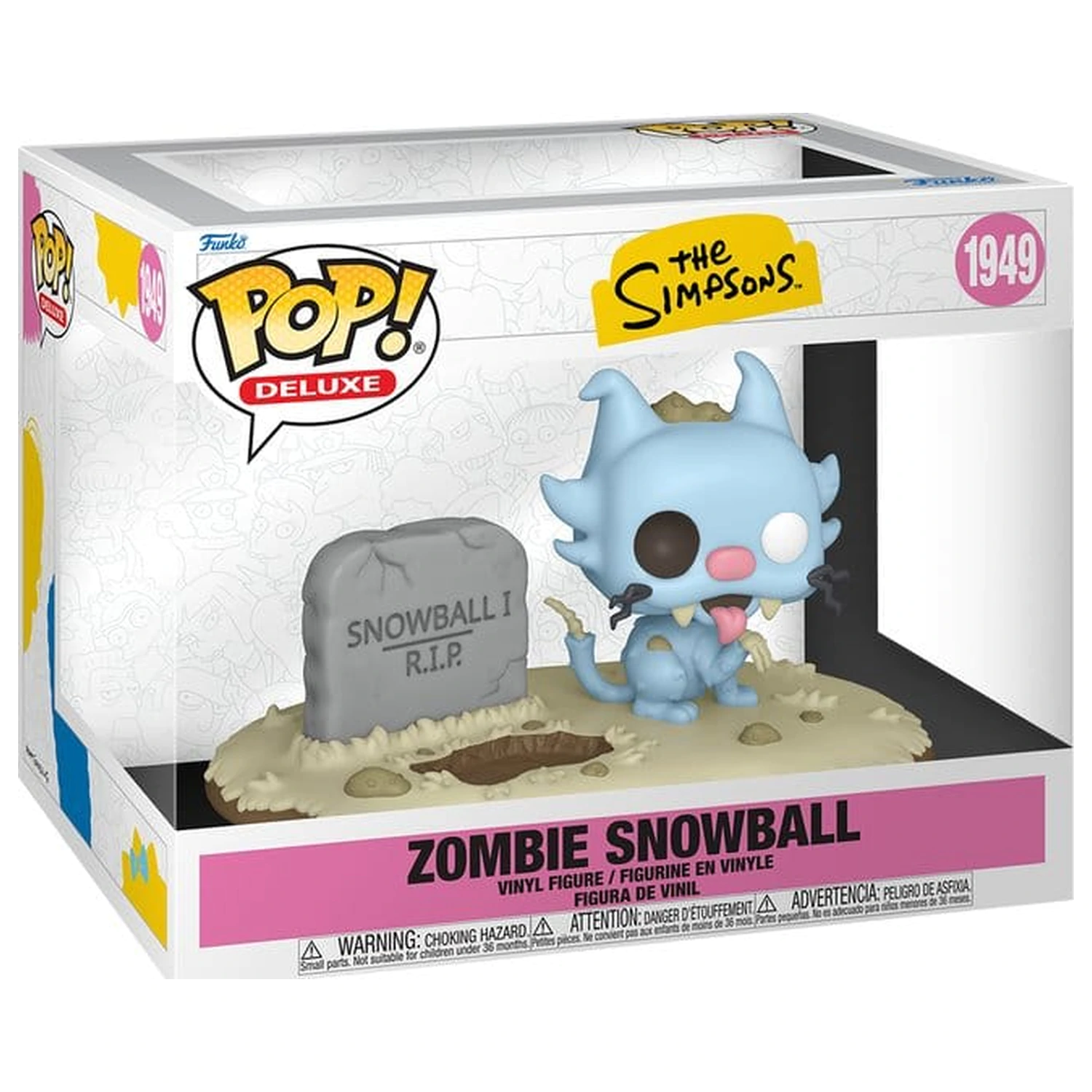 The Simpsons Funko POP! Deluxe Vinilna figura Zombie Snowball fotografija proizvoda