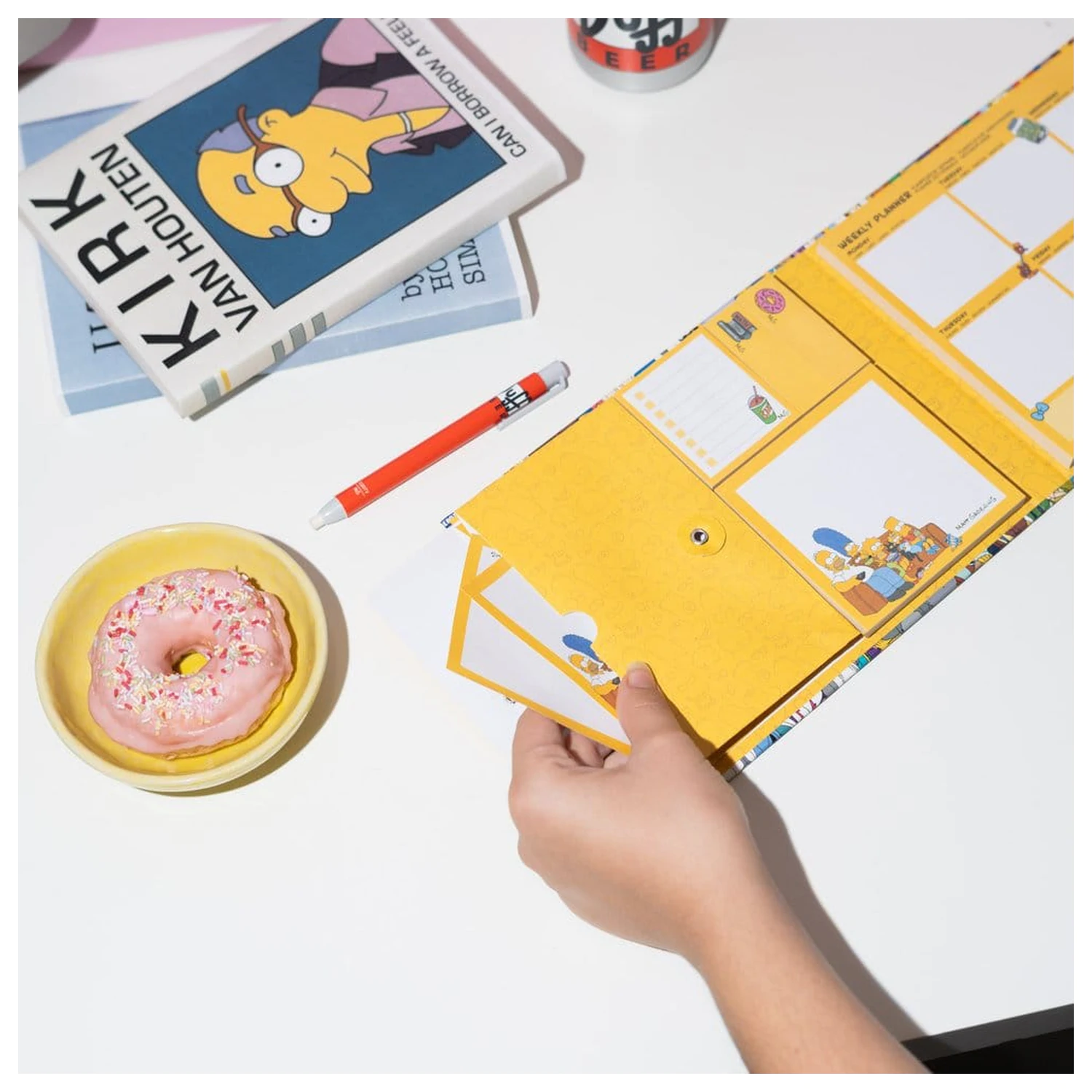 The Simpsons tjedni planer s ljepljivim bilješkama 19 x 17 cm fotografija proizvoda