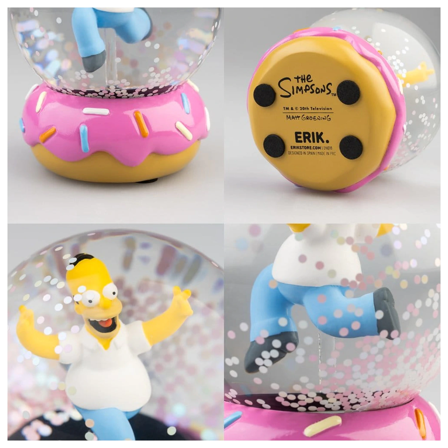 The Simpsons snježna kugla Homer Simpson Donut 10 cm fotografija proizvoda