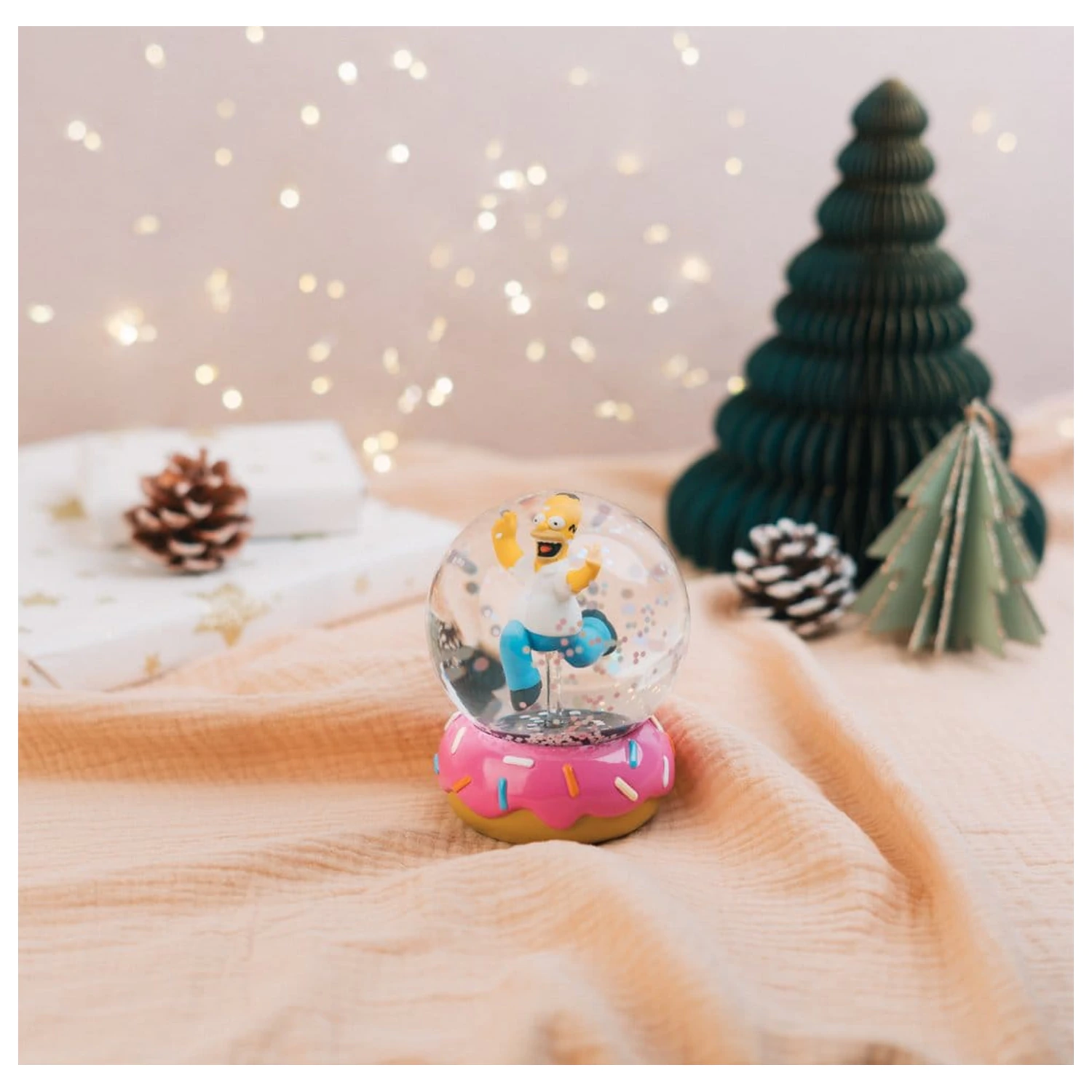 The Simpsons snježna kugla Homer Simpson Donut 10 cm fotografija proizvoda