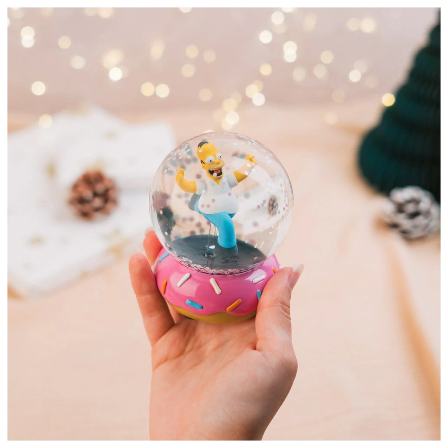 The Simpsons snježna kugla Homer Simpson Donut 10 cm fotografija proizvoda