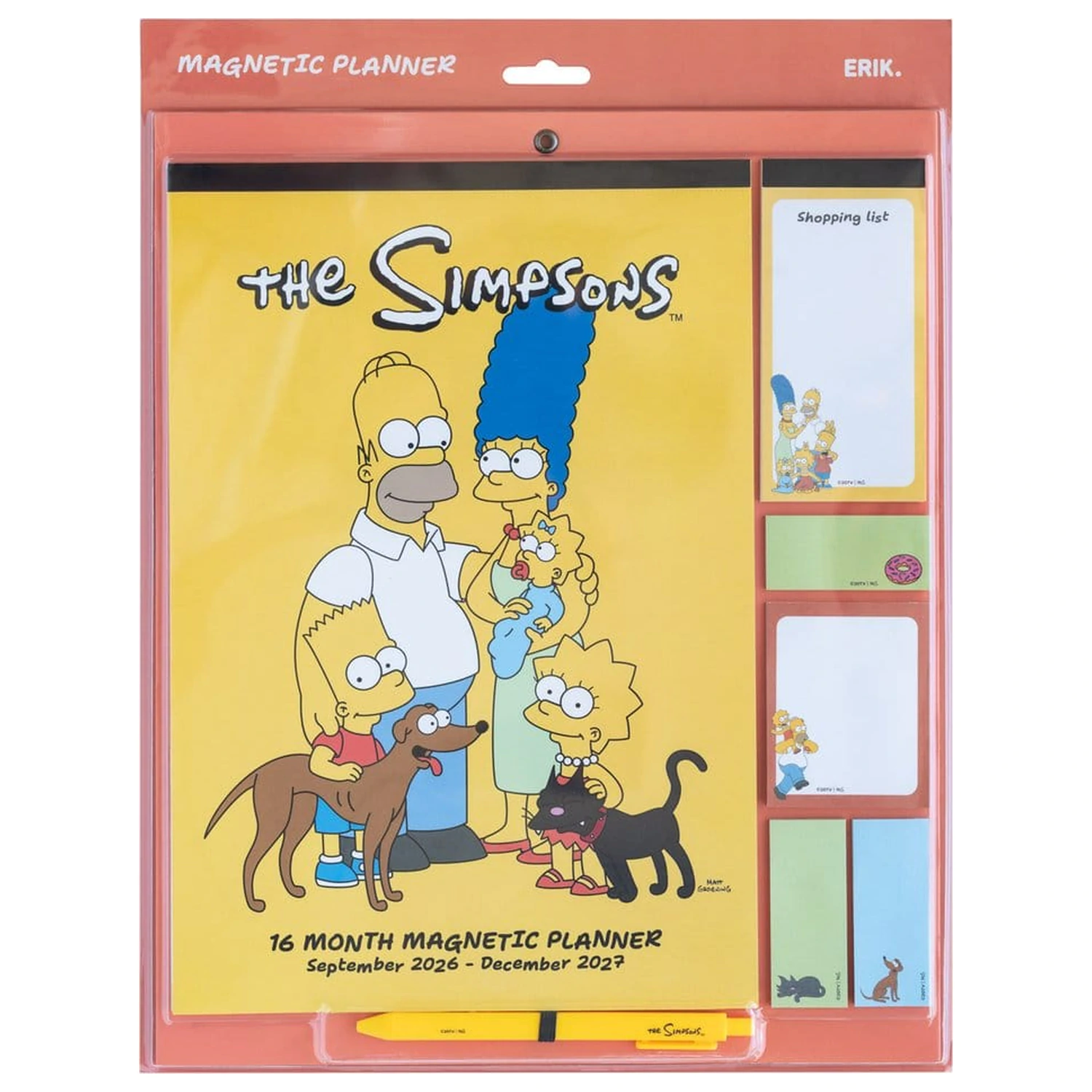 The Simpsons Magnetni planer 2026/27 30 x 35 cm fotografija proizvoda